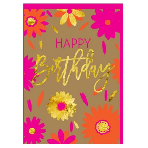 Scattered Flowers Greeting Card