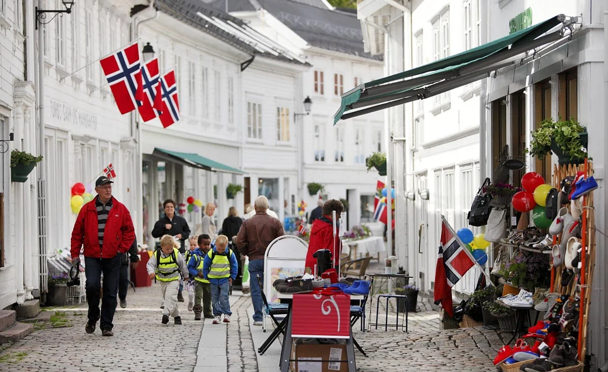 Gågata. Foto Atle J. Goutbeek.