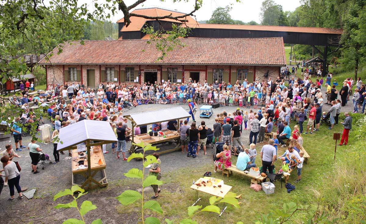 Marked på Næs Jernverksmuseum. Foto: Carolina M. Moland.