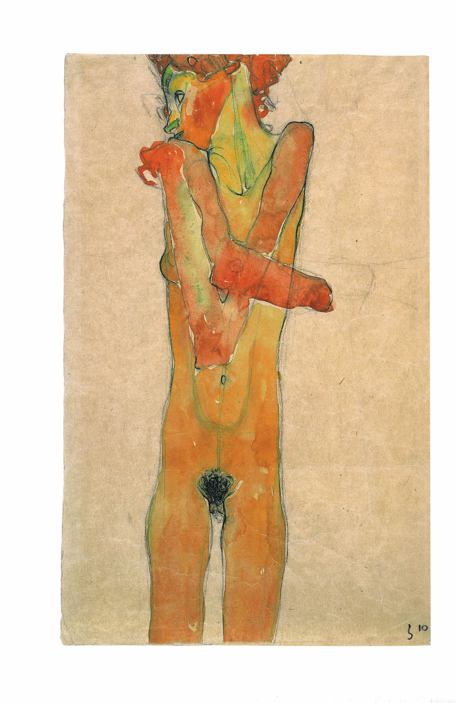 5. Nude Girl with Crossed Arms (Gerti Schiele)