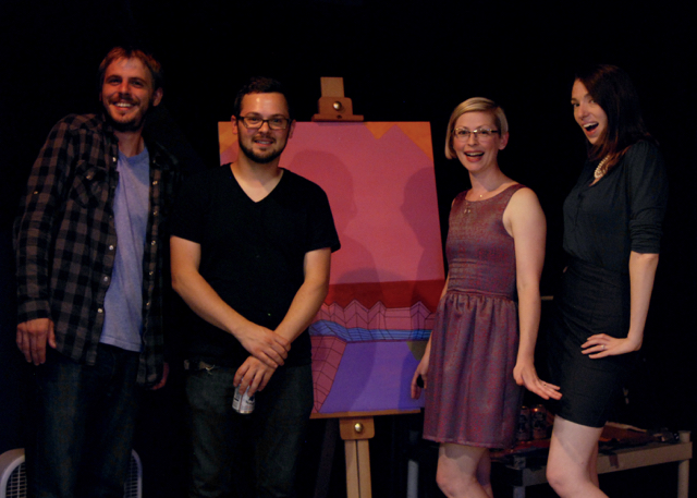 (l to r: Adam Gibson, Brandt Dykstra, me, Margaret Bashaar)