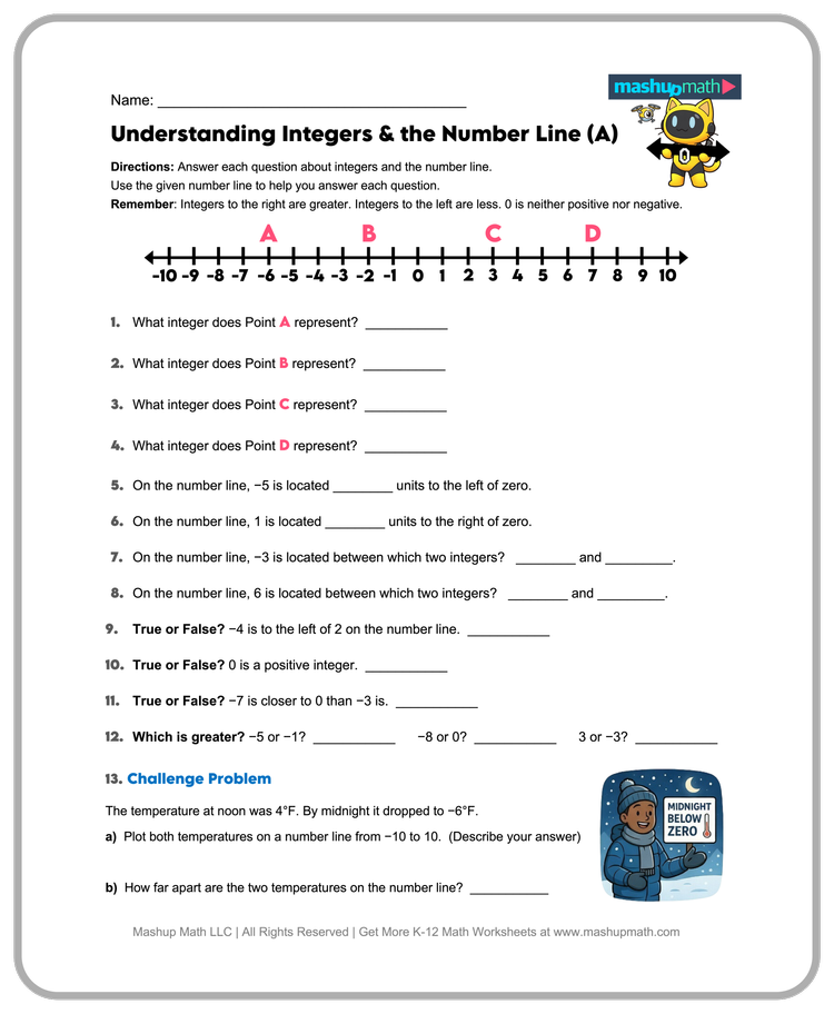 Free 6th Grade Math Worksheets—Printable w/ Answers — Mashup Math