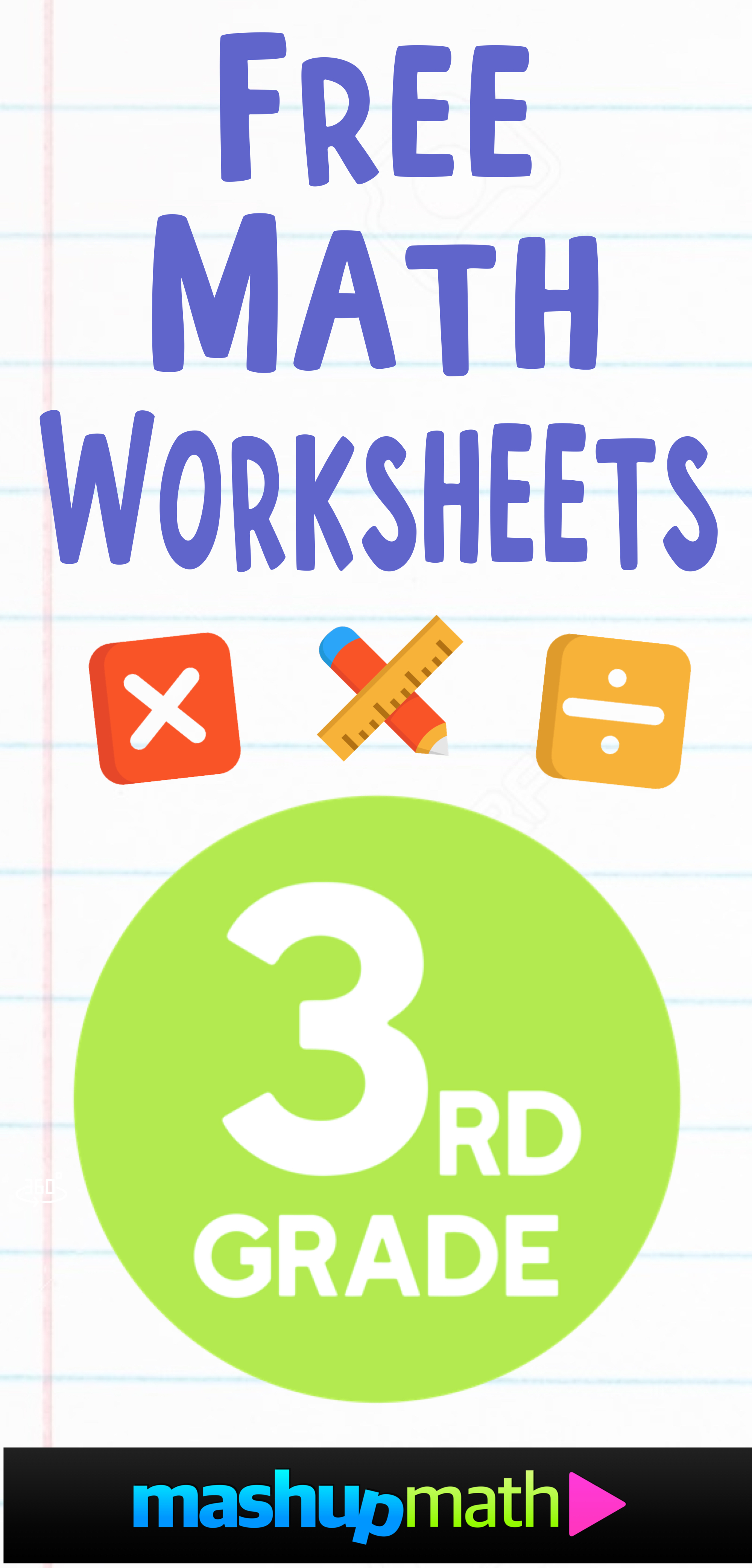 free 3rd grade math worksheets mashup math
