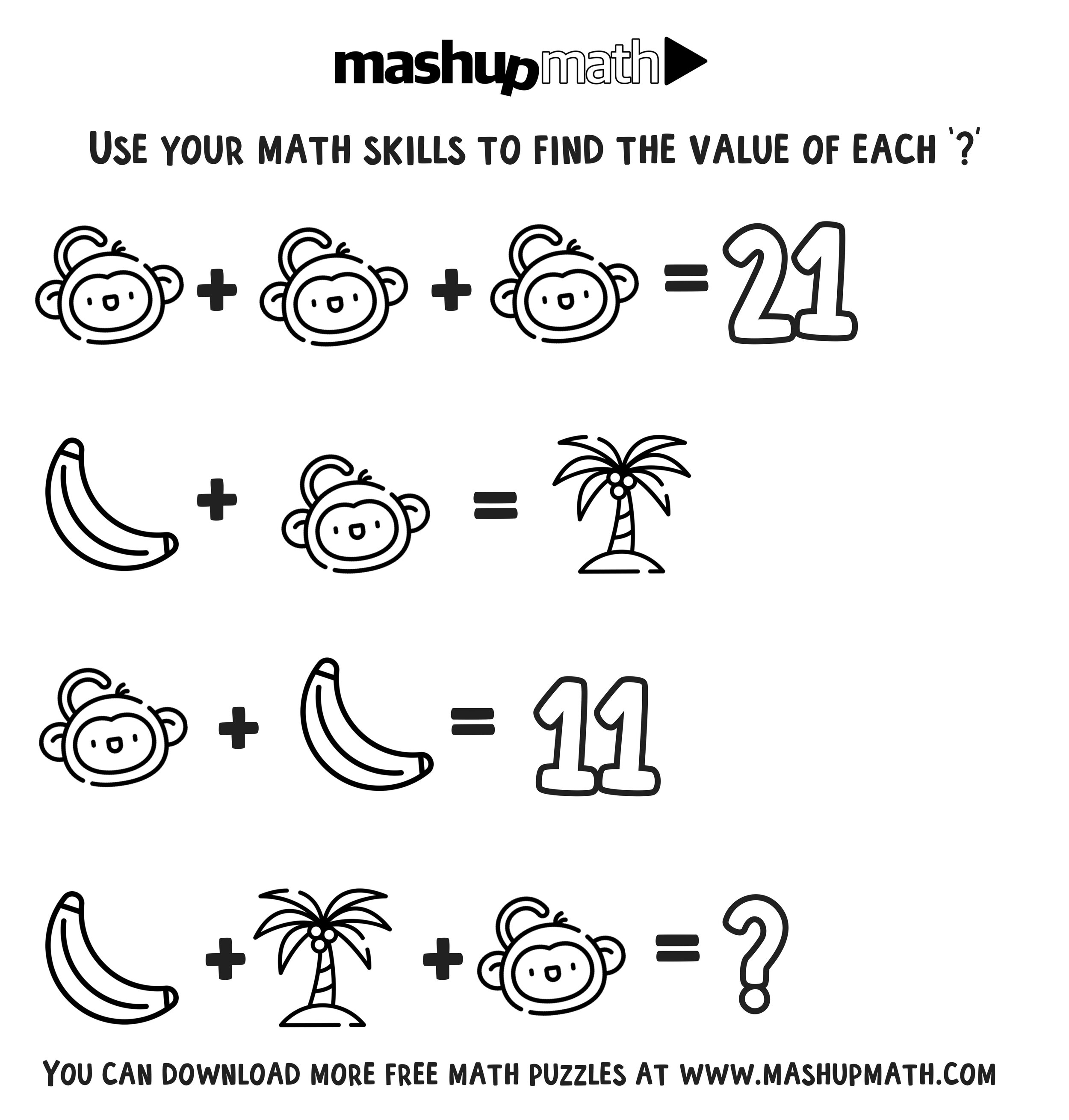 Free Math Coloring Worksheets for 3rd and 4th Grade ...