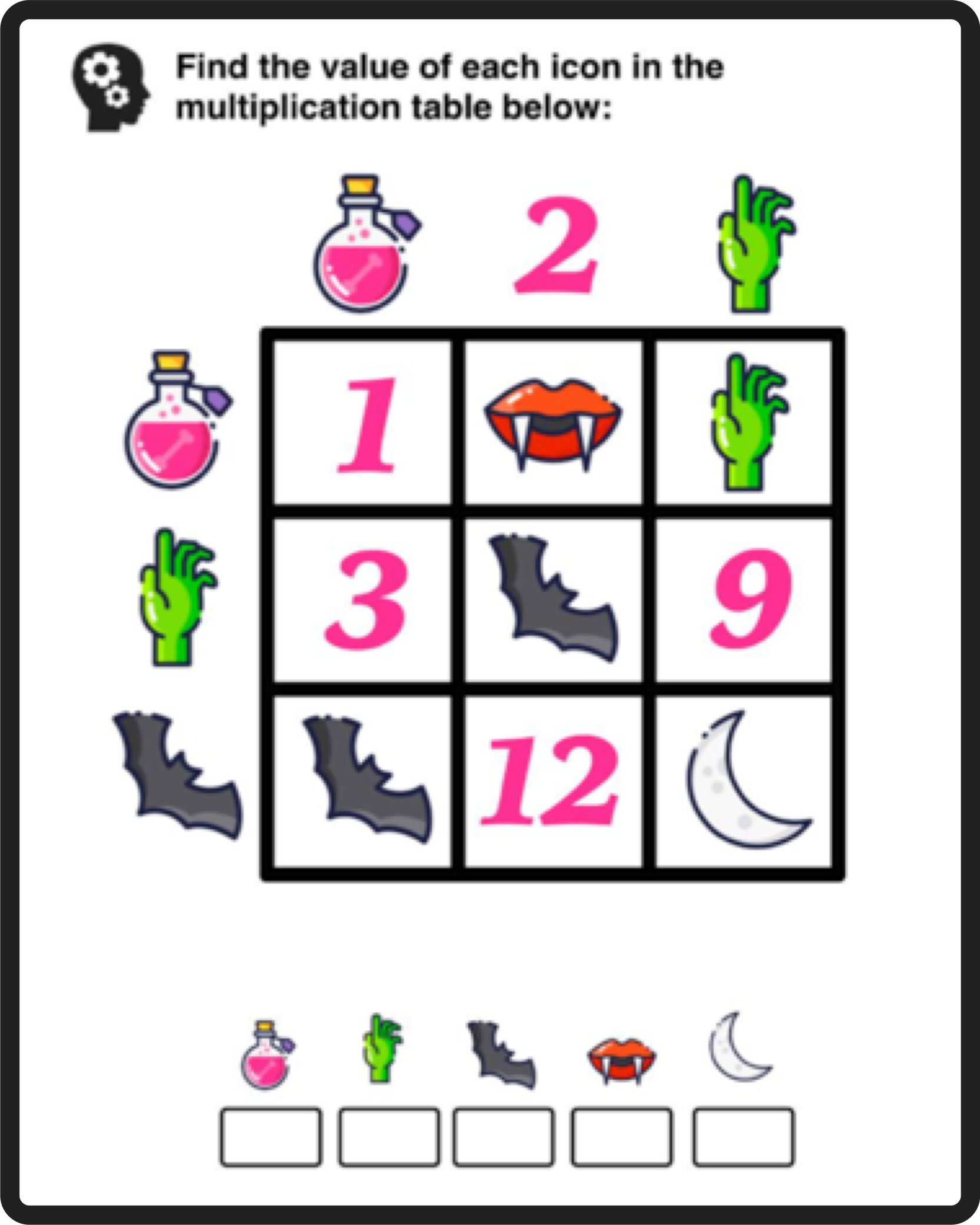 free math puzzles mashup math