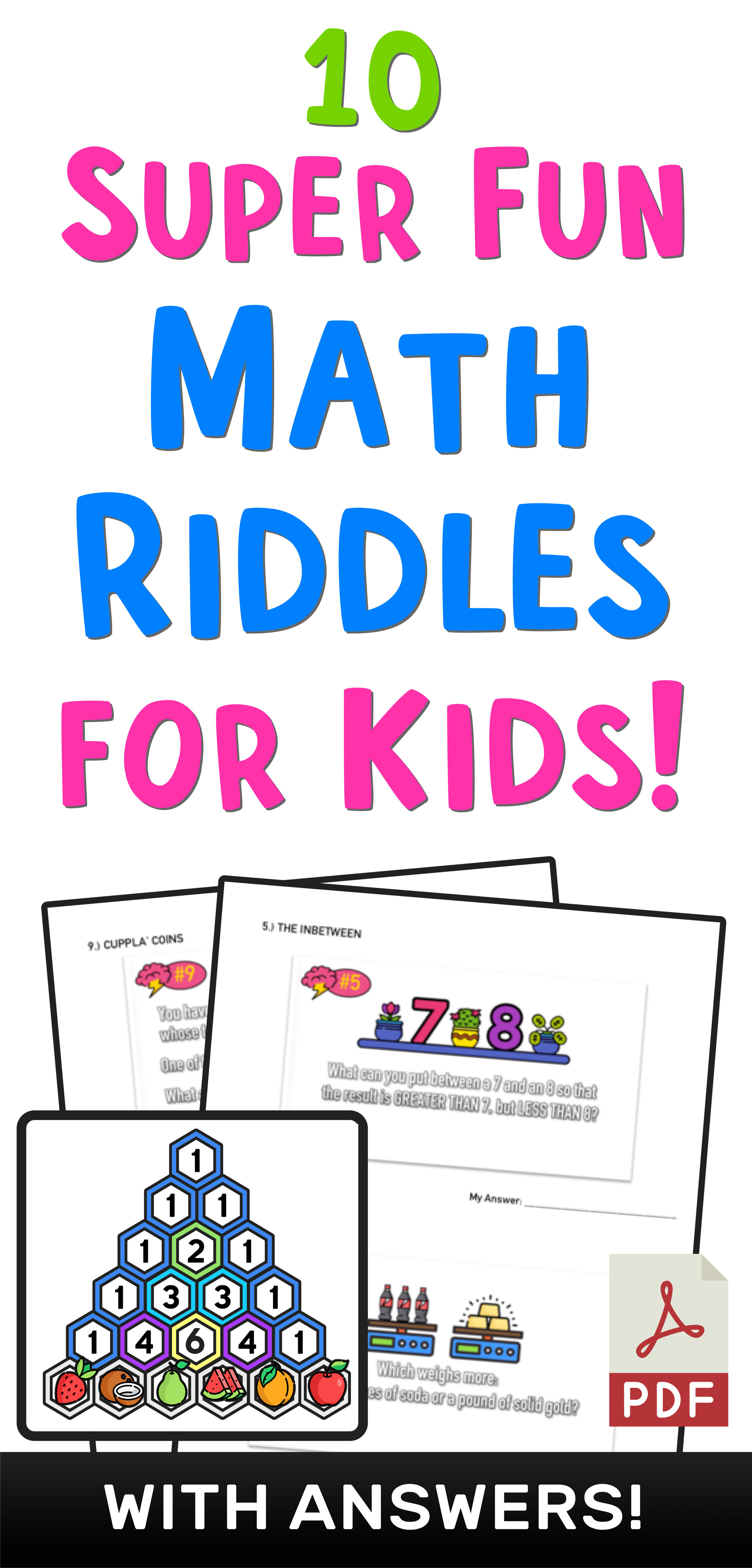 10 Super Fun Math Riddles for Kids Ages 10+ (with Answers) — Mashup Math