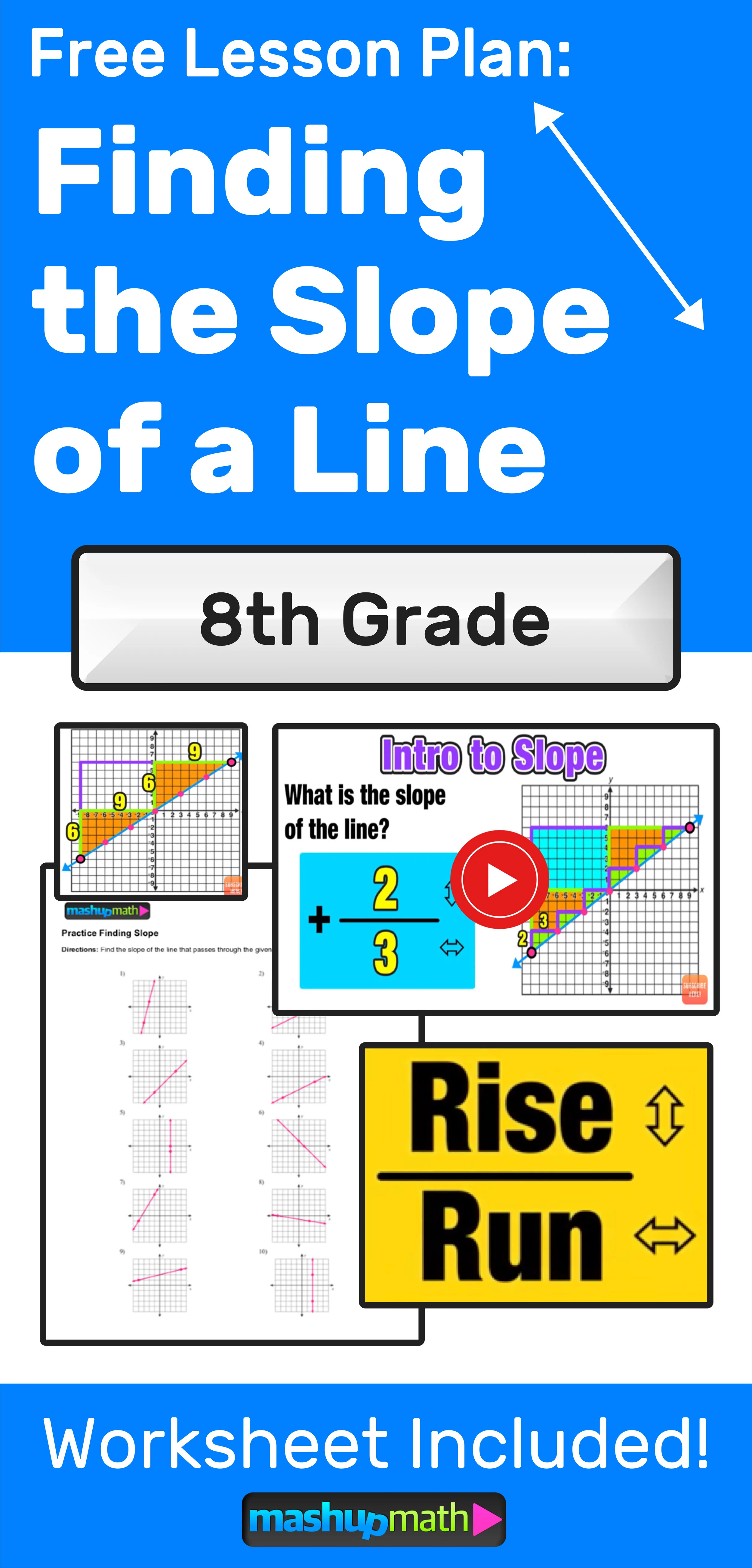 Finding Slope of a Line: 3 Easy Steps — Mashup Math