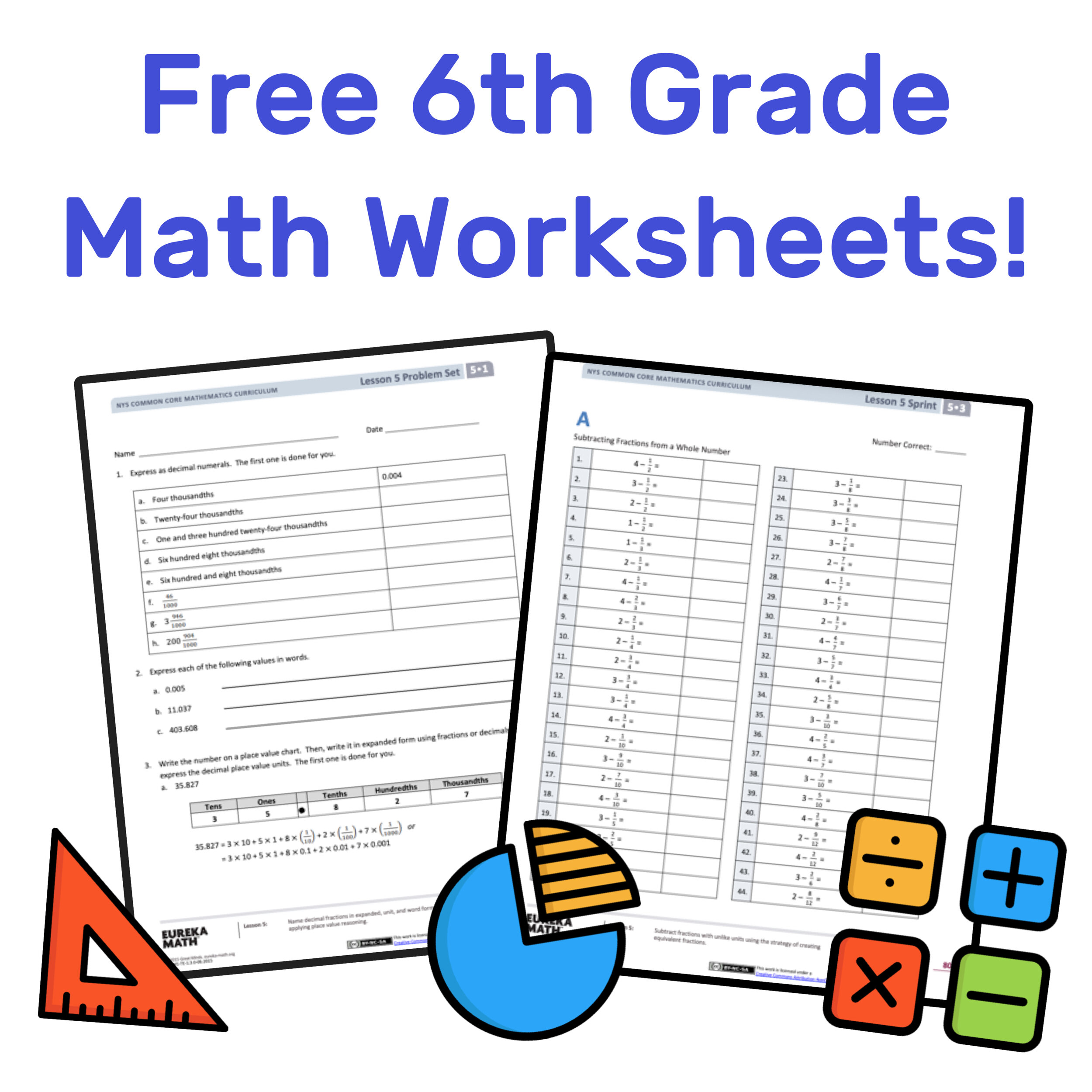 math homework for 6th grade