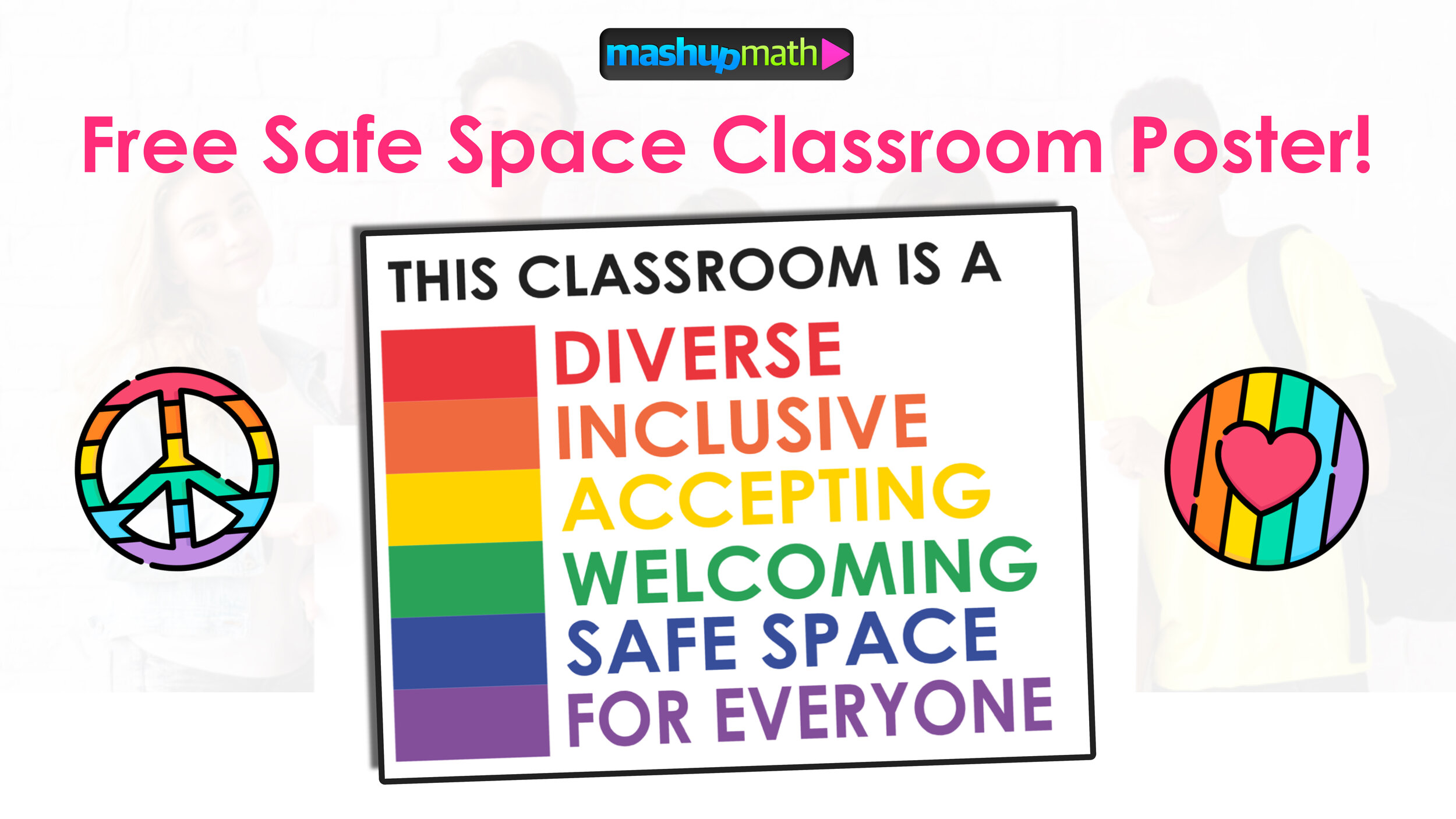Free Safe Space Poster For Your Classroom Mashup Math