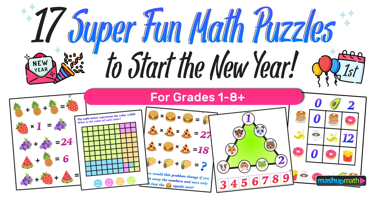 are you ready for 17 awesome new math challenges mashup math