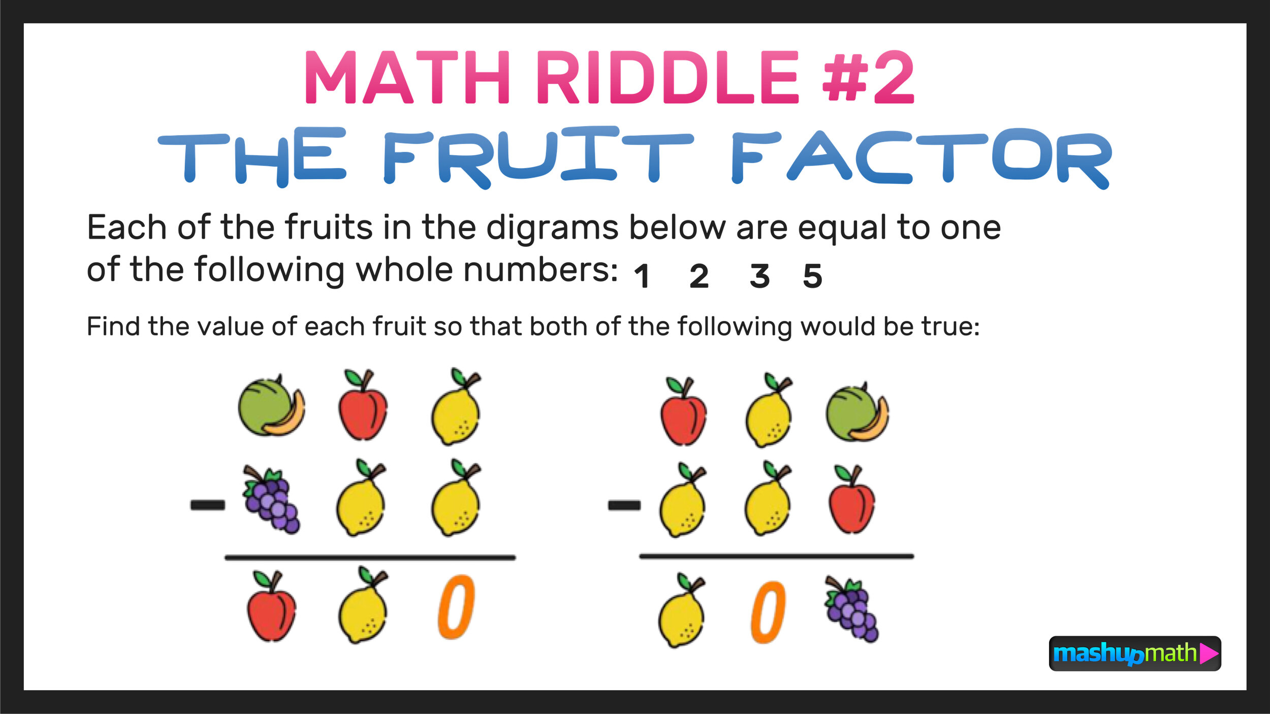 10 Free Math Riddles for Adults — Mashup Math