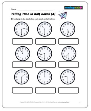 grade 1 maths homework