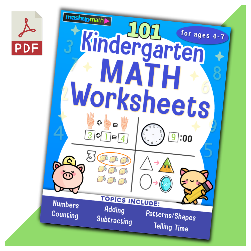 Math worksheets or workbooks