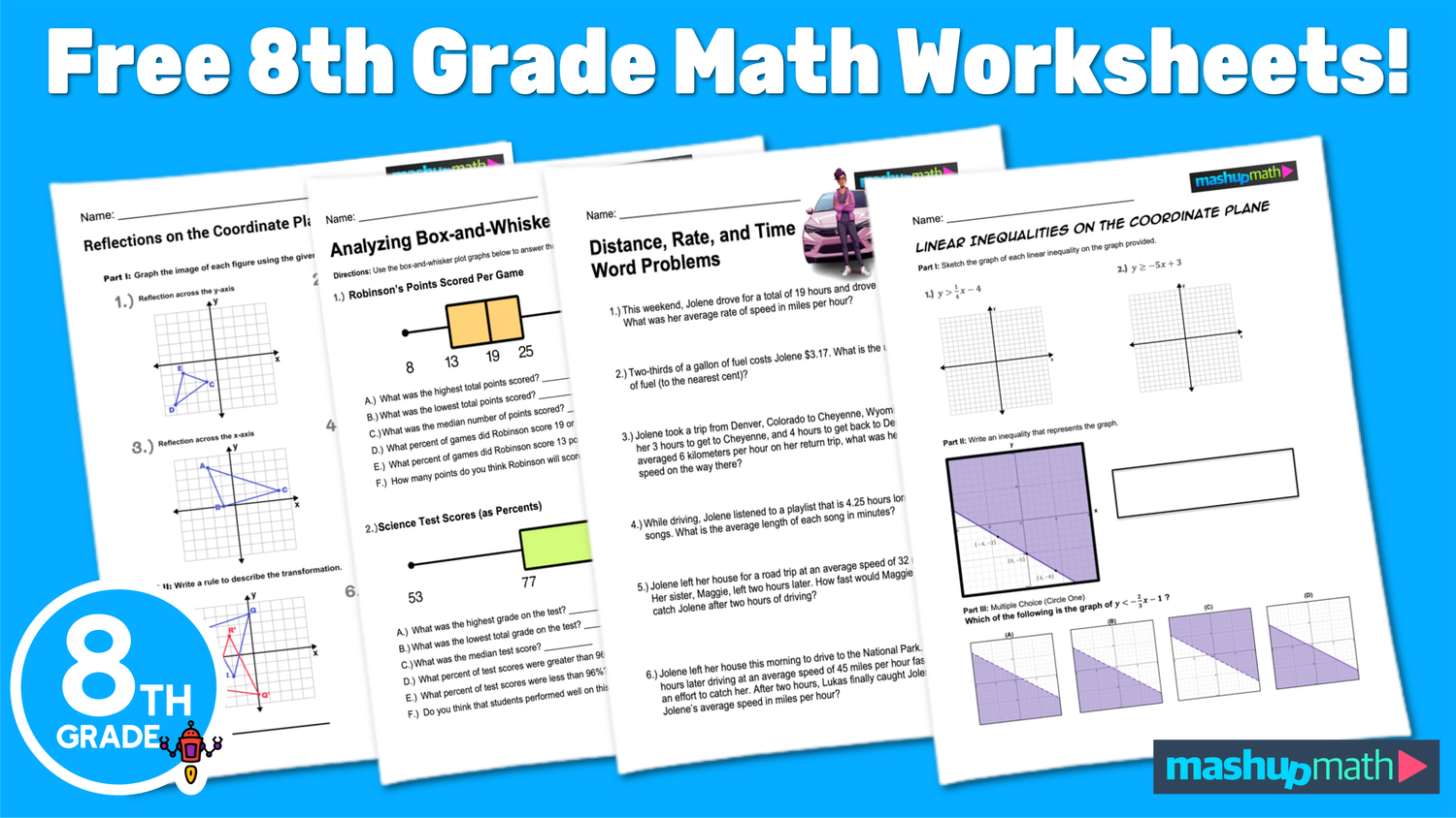 Drawing Speed-Time Graphs Worksheet  Fun and Engaging 8th Grade PDF  Worksheets