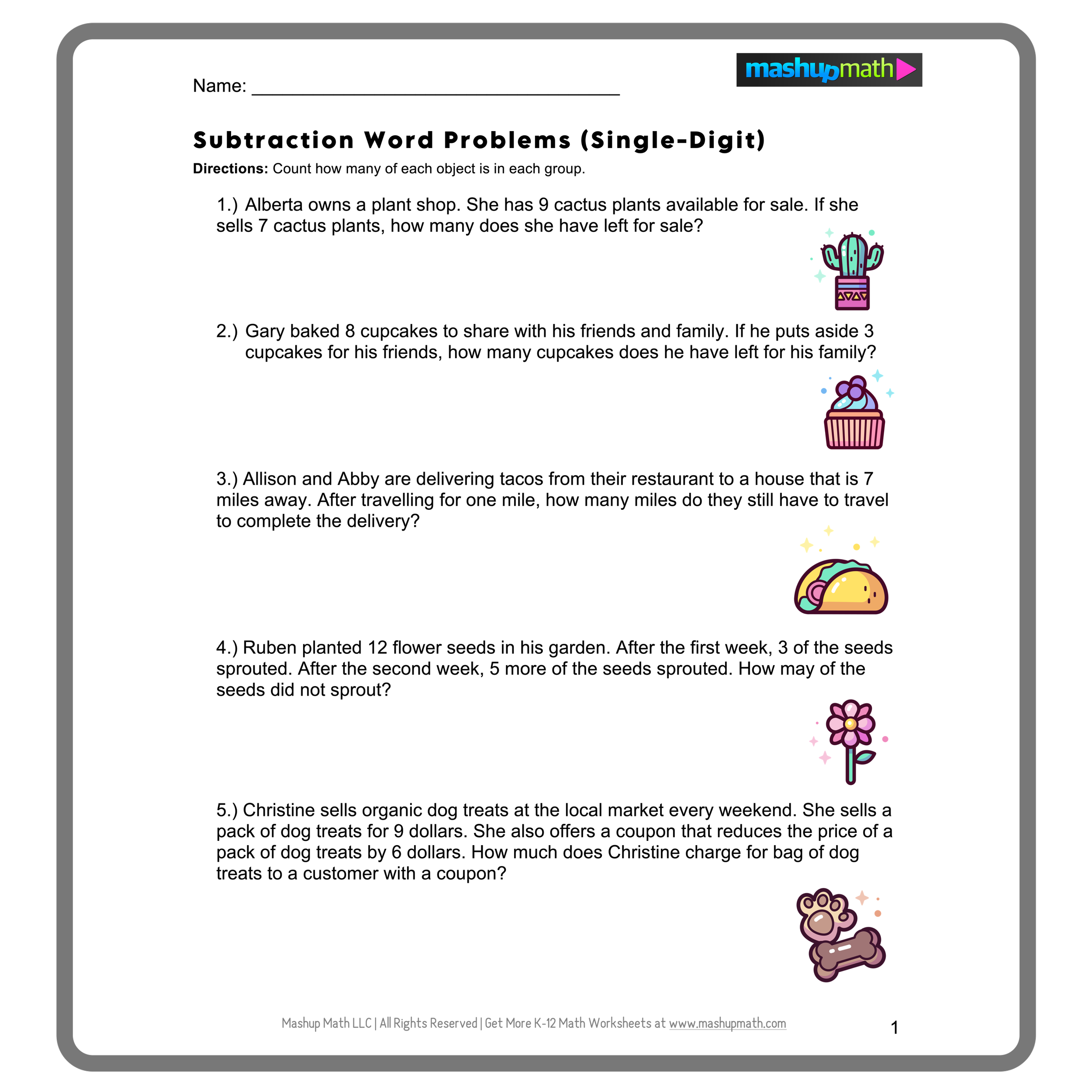 Multi-Step Word Problems for Advanced Learners