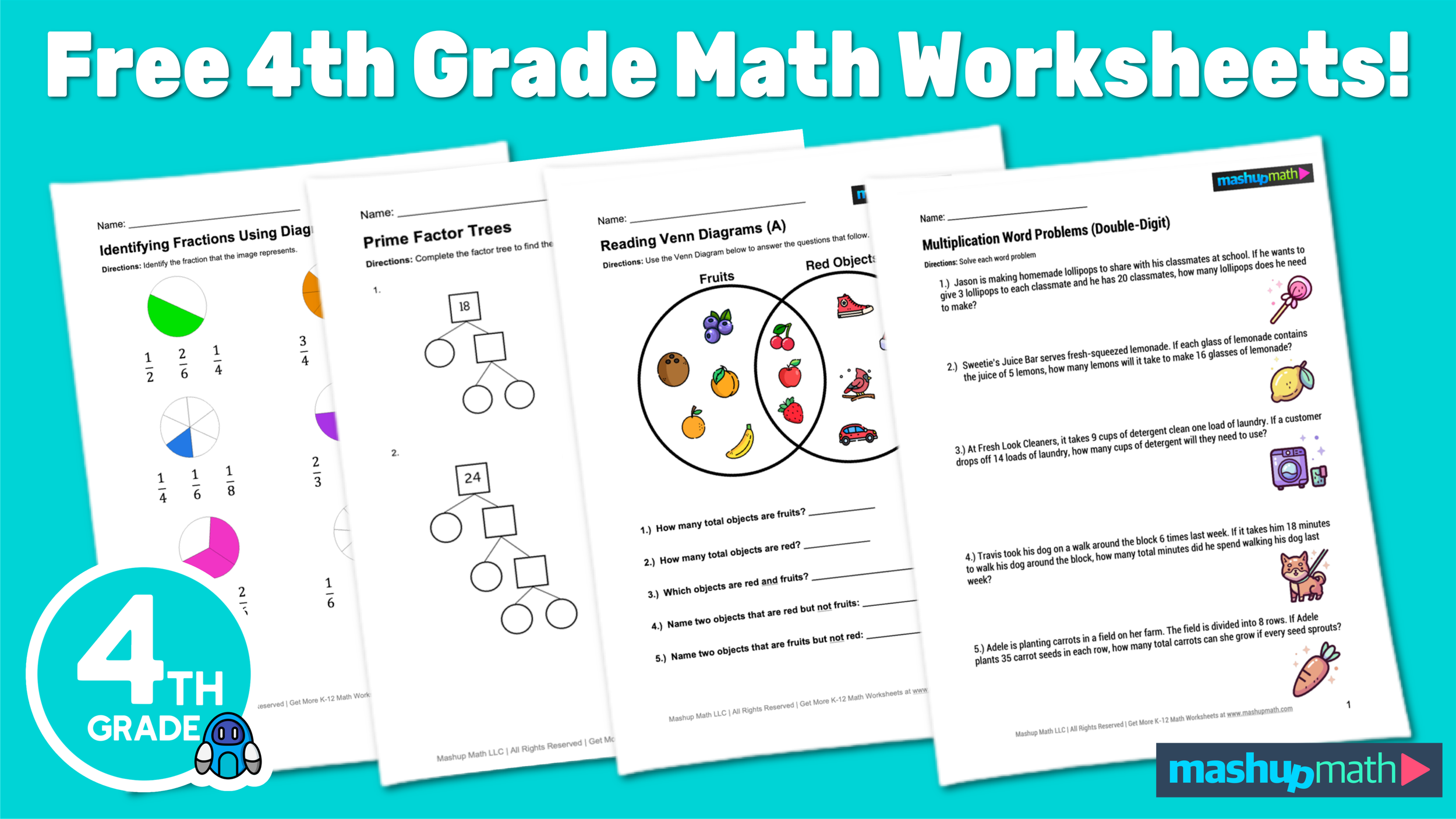 4-Digit by 2-Digit Multiplication - Google Forms Math Game