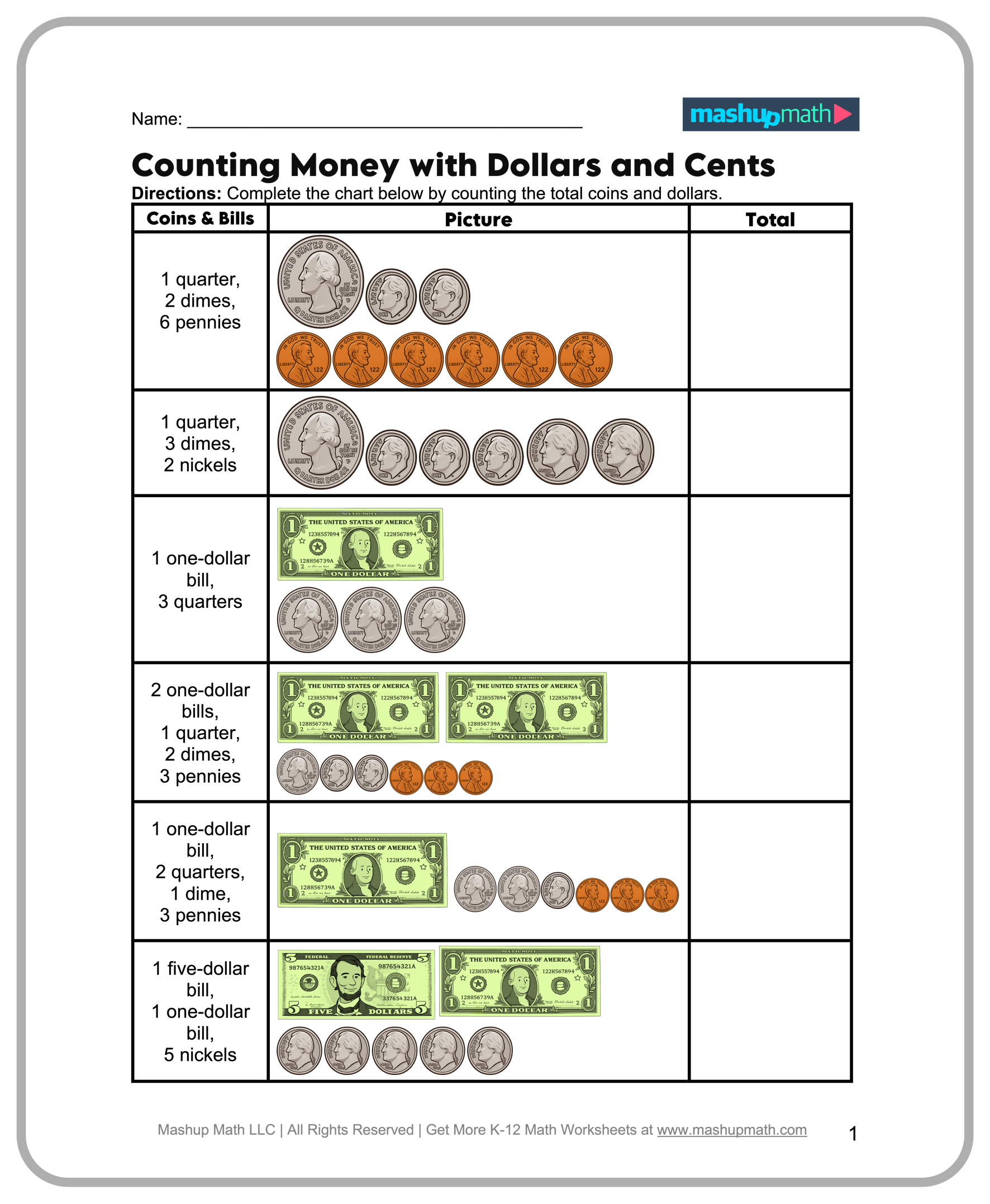 Free 3rd Grade Math Worksheets—Printable w/ Answers — Mashup Math