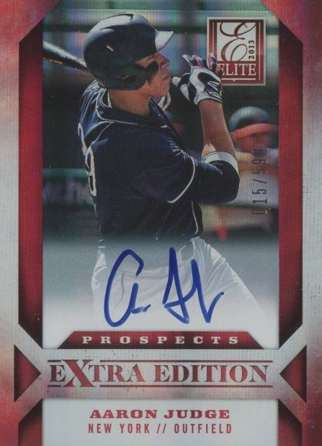signed aaron judge rookie card