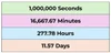 How Many Days in a Million Seconds? - Instant Answer — Mashup Math