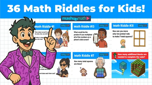Math Mystery Riddles 36 Math Riddles for Kids with Answers — Mashup Math