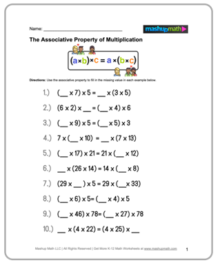 math worksheet equations