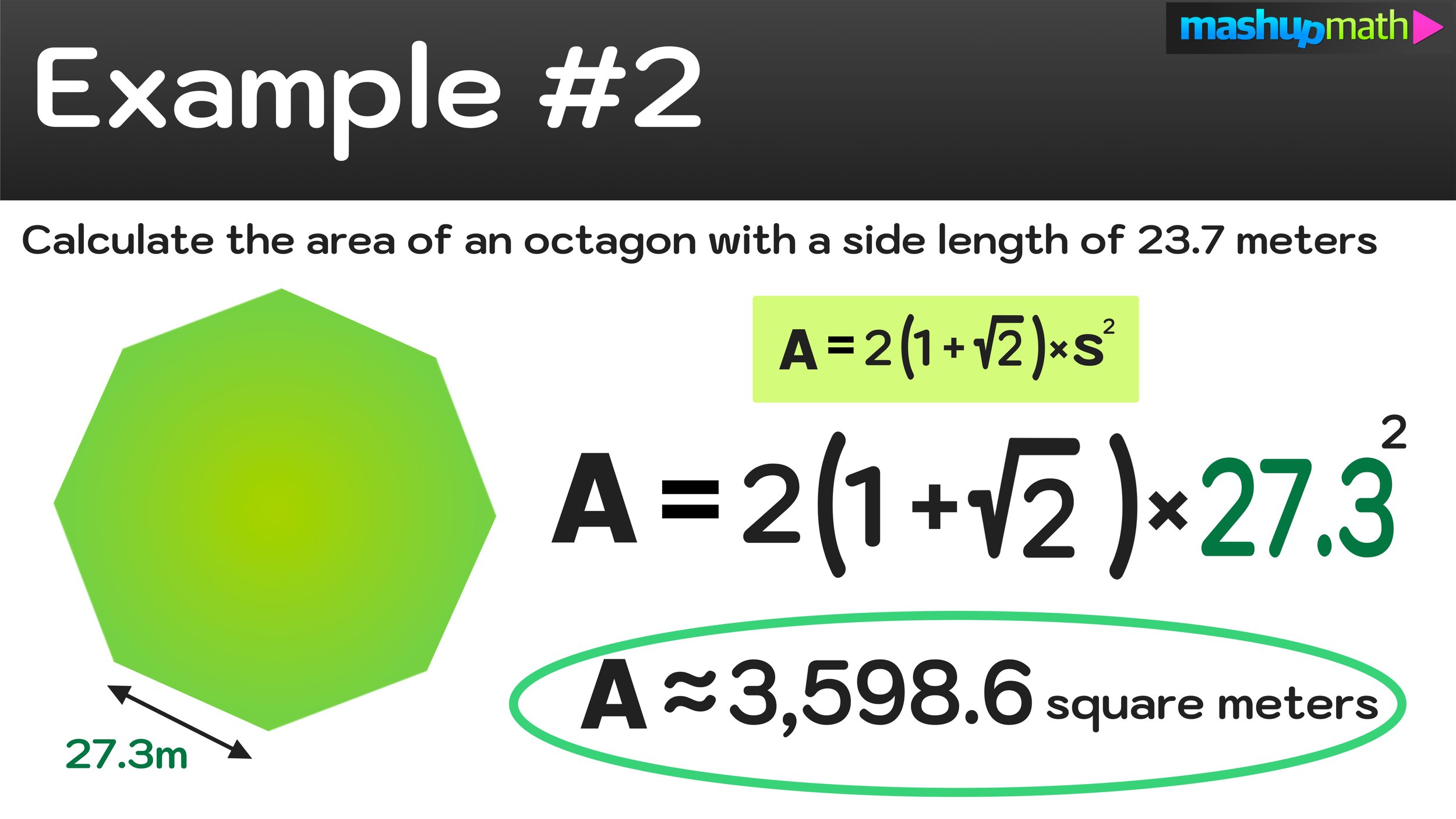 Area of Octagon - Formulas, Examples & Diagrams