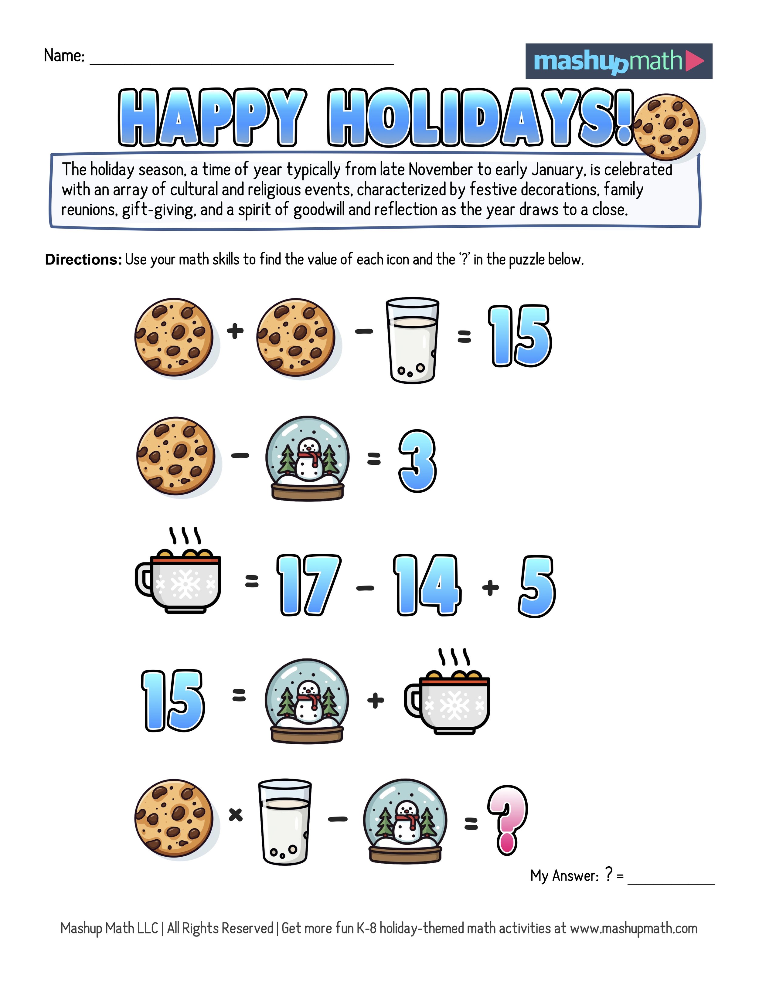 12 days of christmas problem solving