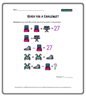 10 Free Maths Puzzles with Answers for Ages 12+ — Mashup Math