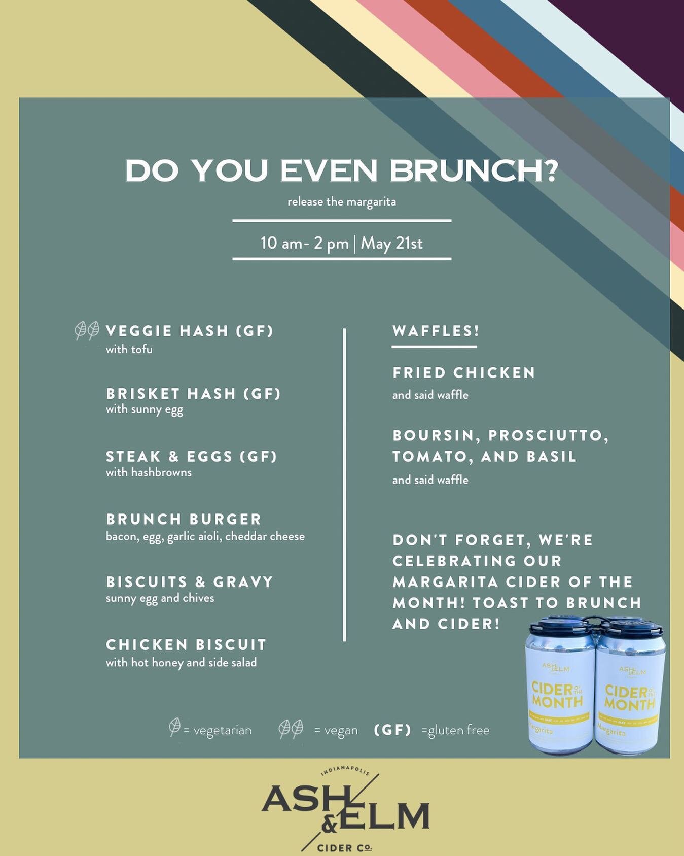 Do you even brunch?! 

This Sunday is our monthly Sunday brunch. We&rsquo;re celebrating our Margarita Cider and&hellip; well.. brunch! 🧇 🥓 🍳 

Brunch 10-2 but we&rsquo;re open until 8 on Sundays! Remember, brunch fills up pretty quickly - call us