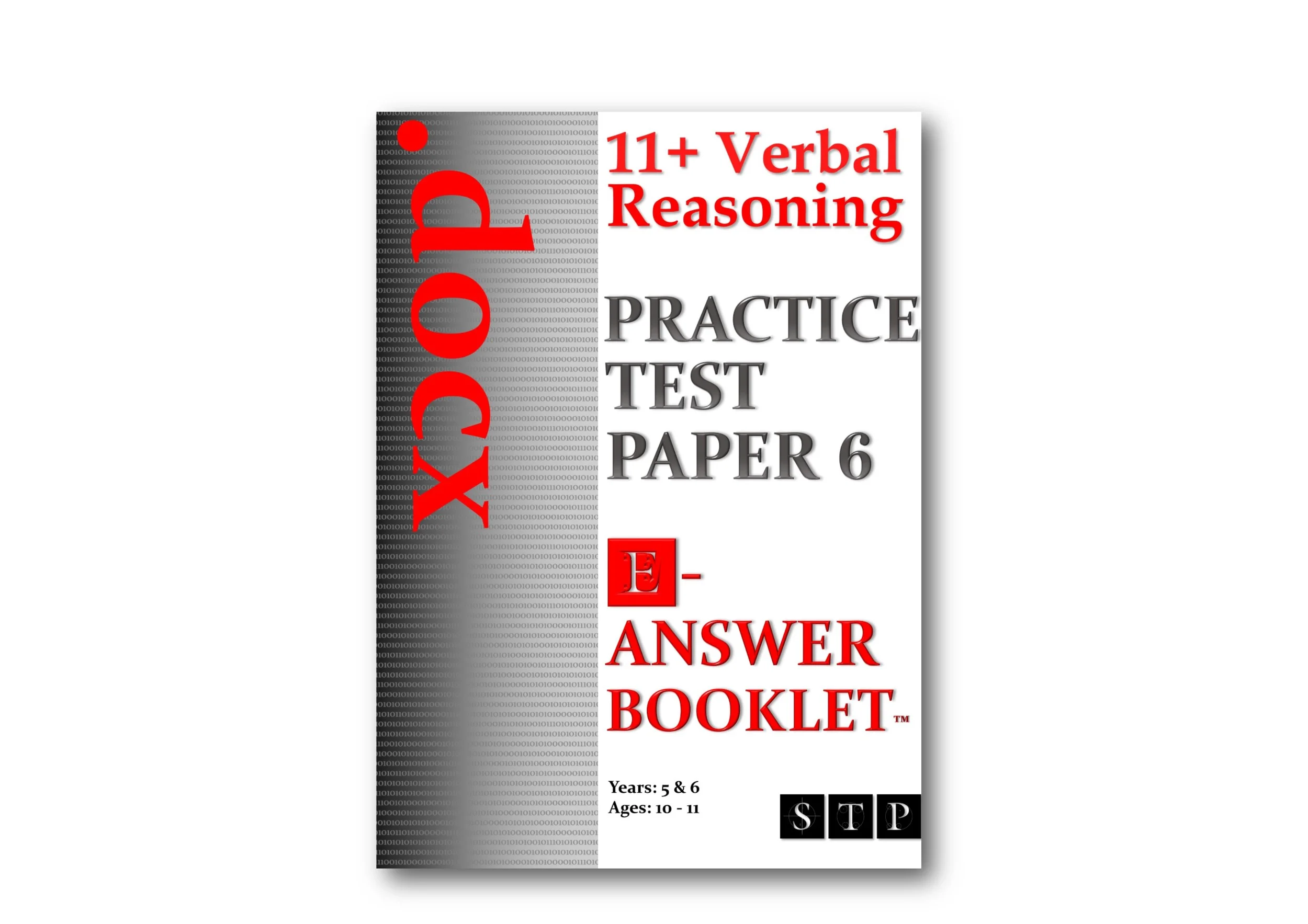 Reasonng Scriptur Booklt 11+ Verbal Reasoning Practice Test Papers E-Answer Booklets — STP Books