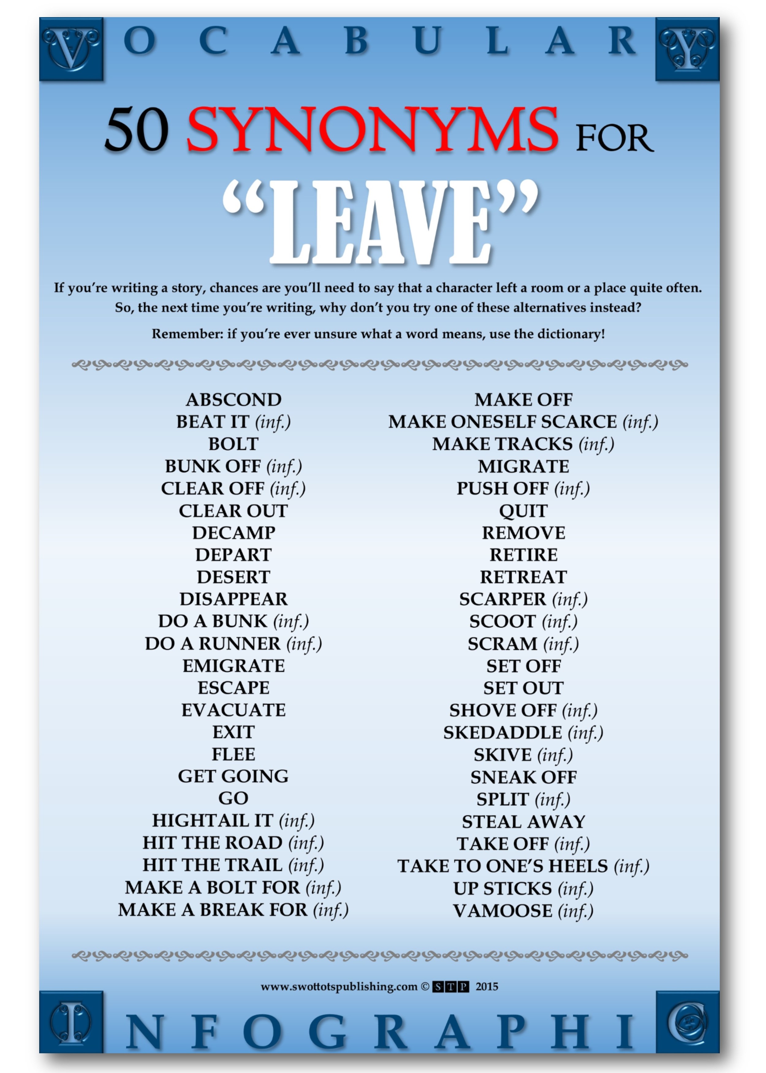 Vocabulary Infographic Gallery- Synonyms-Leave.jpg