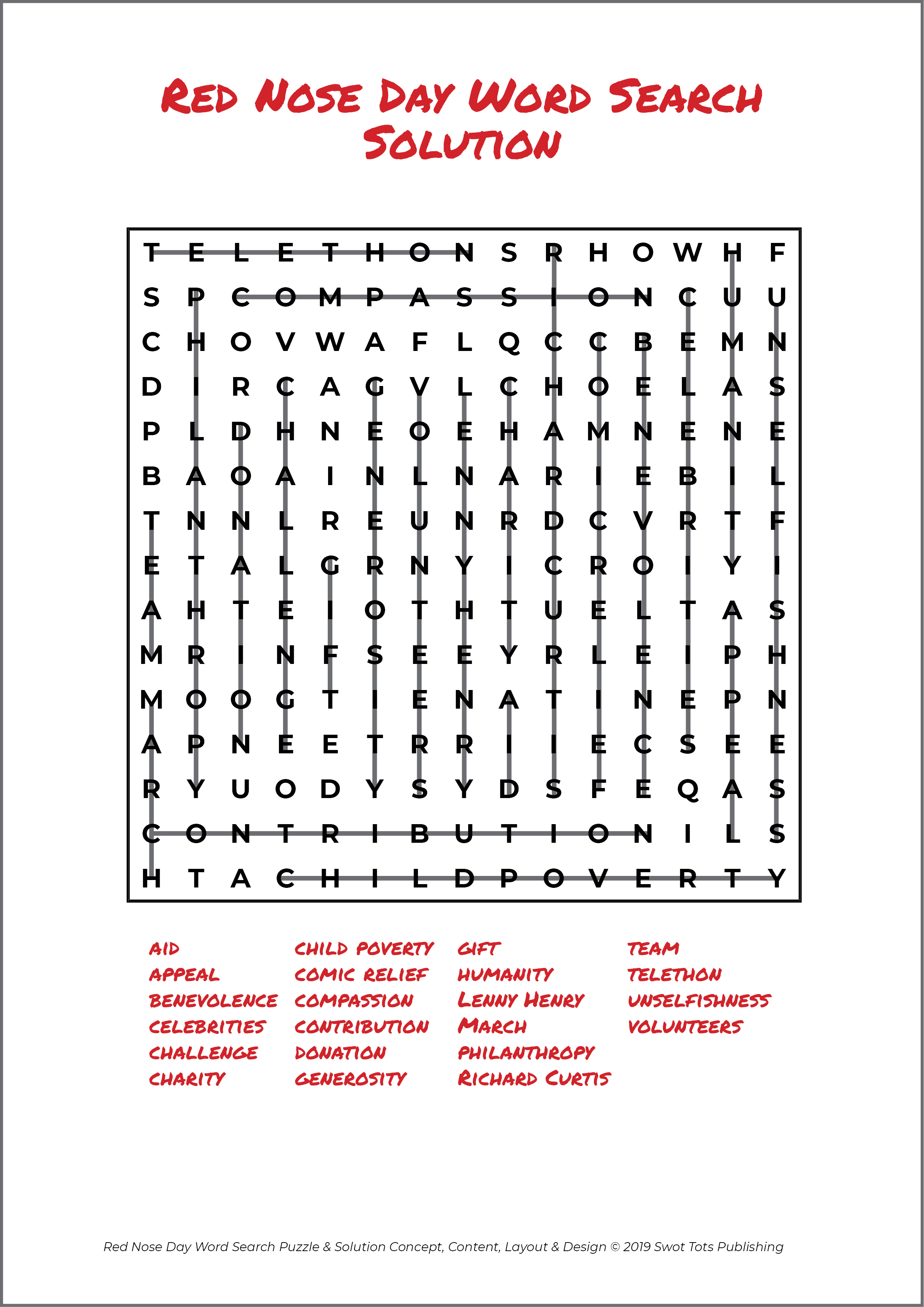 Free Red Nose Day Word Search Solution STP Books.png