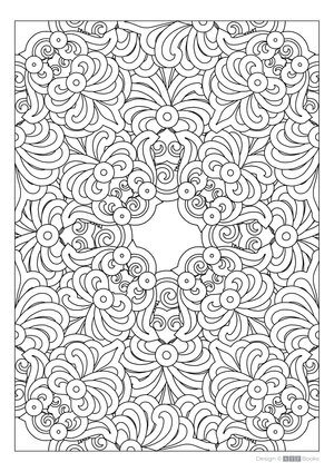 Stress-Relieving Colouring Page for Adults Decorative Pattern 3 — STP Books