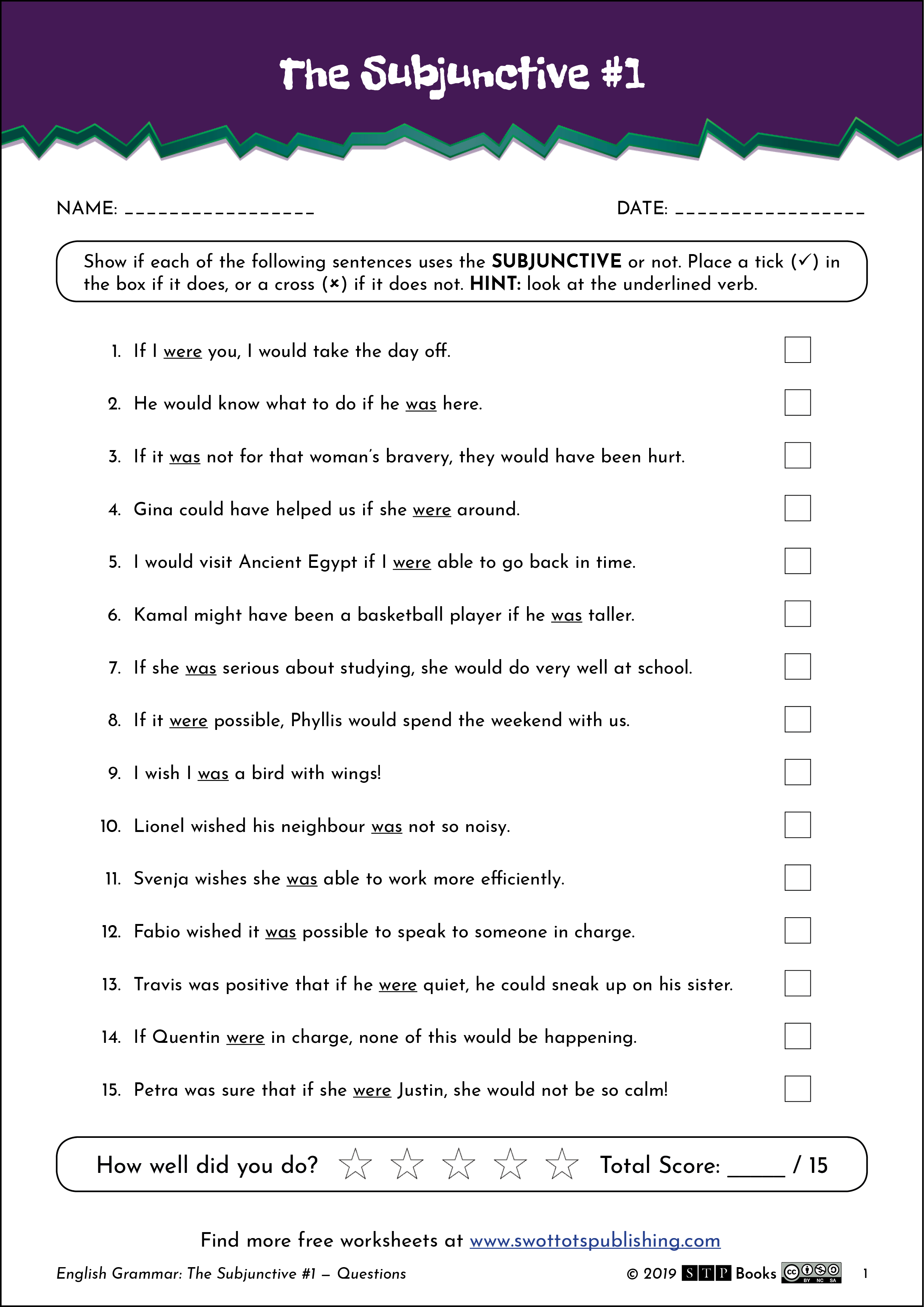 Essential Grammar Worksheets Book for Beginners