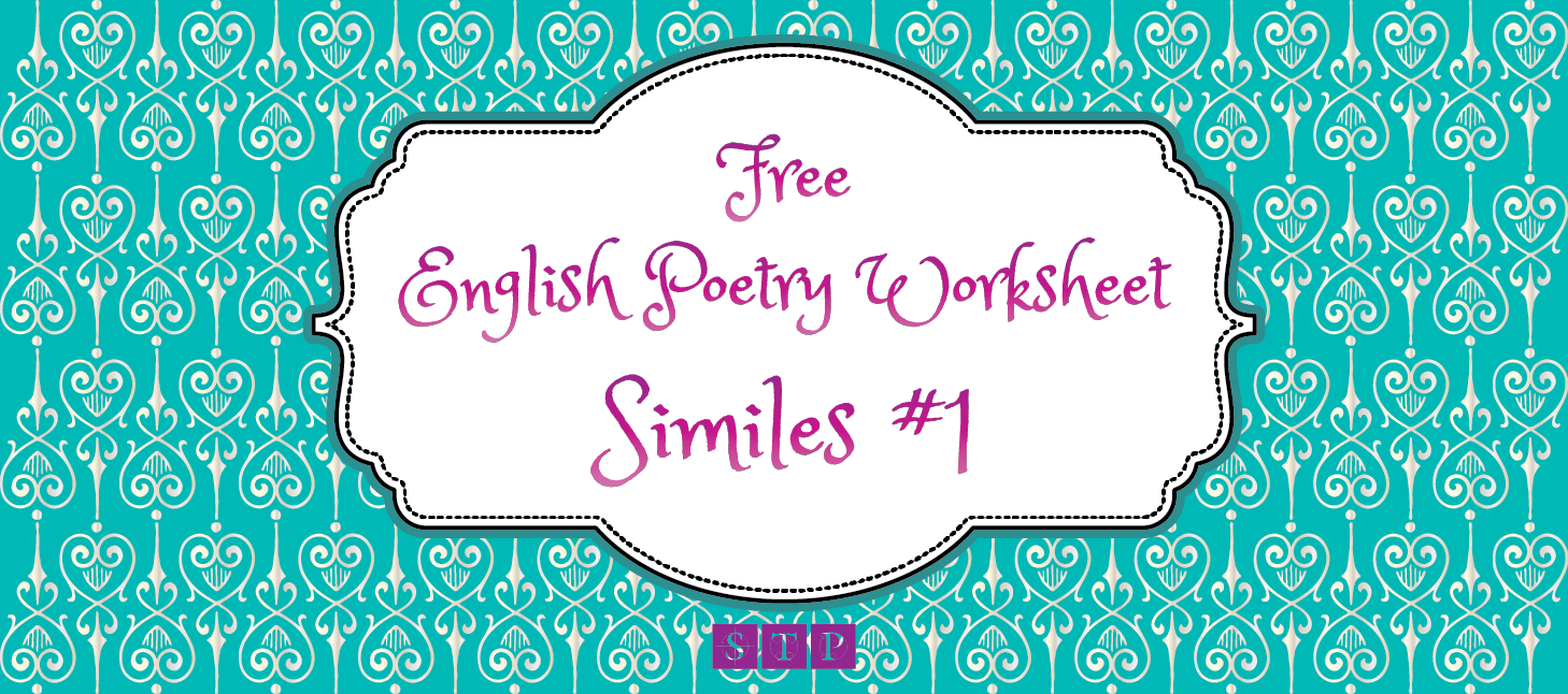 Free English Worksheet Poetry Similes Figure of Speech Exercise 01 STP Books Preview.png
