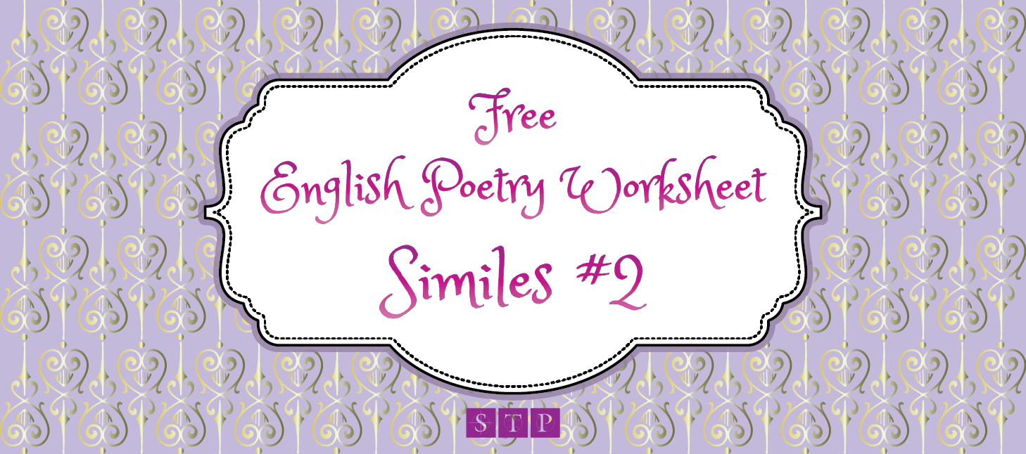 Free English Worksheet Poetry Similes Figure of Speech Exercise 02 STP Books Preview.png