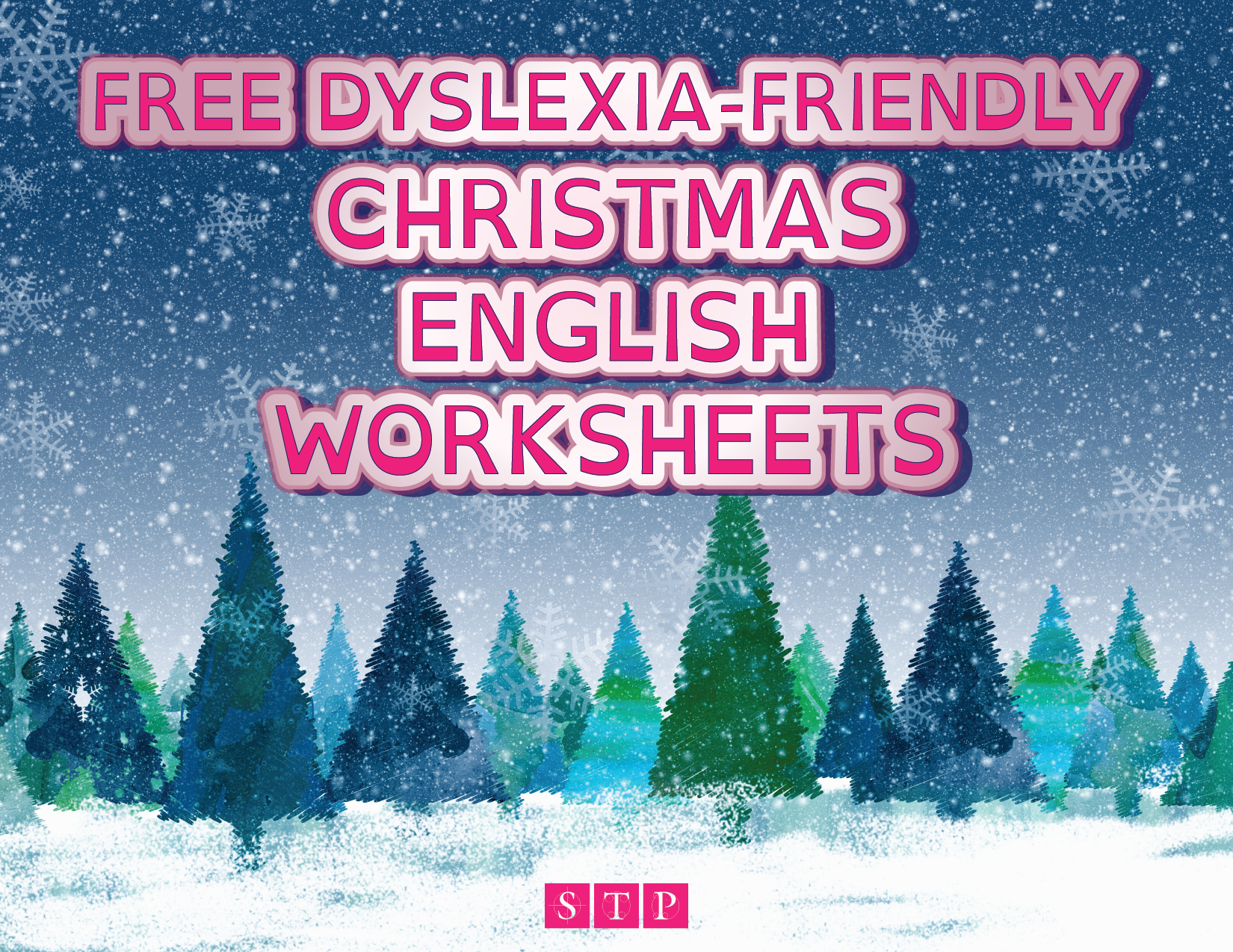 Christmas 2019 Free English Worksheets Dyslexic Learners STP Books.png