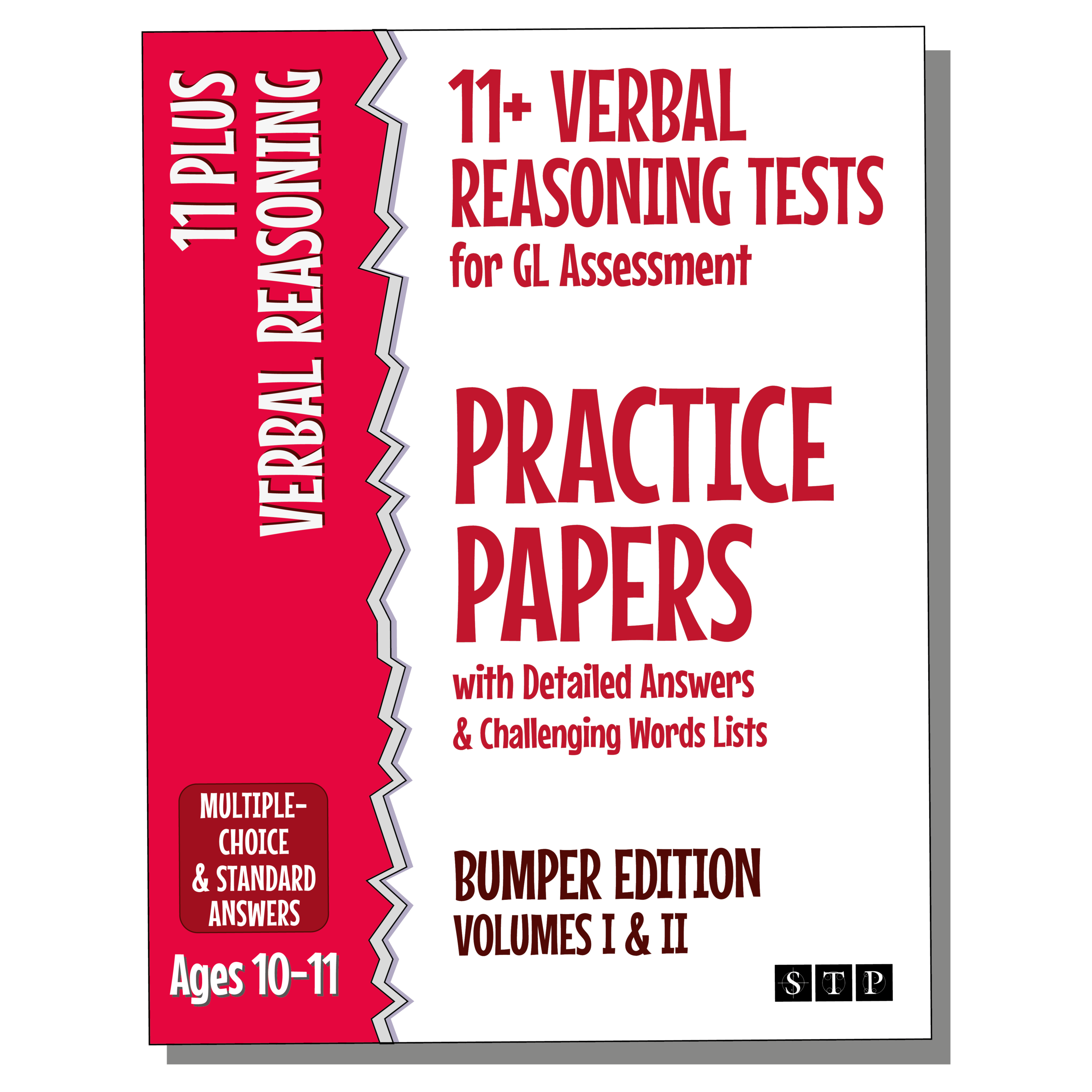 11 Plus Verbal Reasoning Tests GL Assessment Bumper Volume 1 and 2 Cover STP Books.png