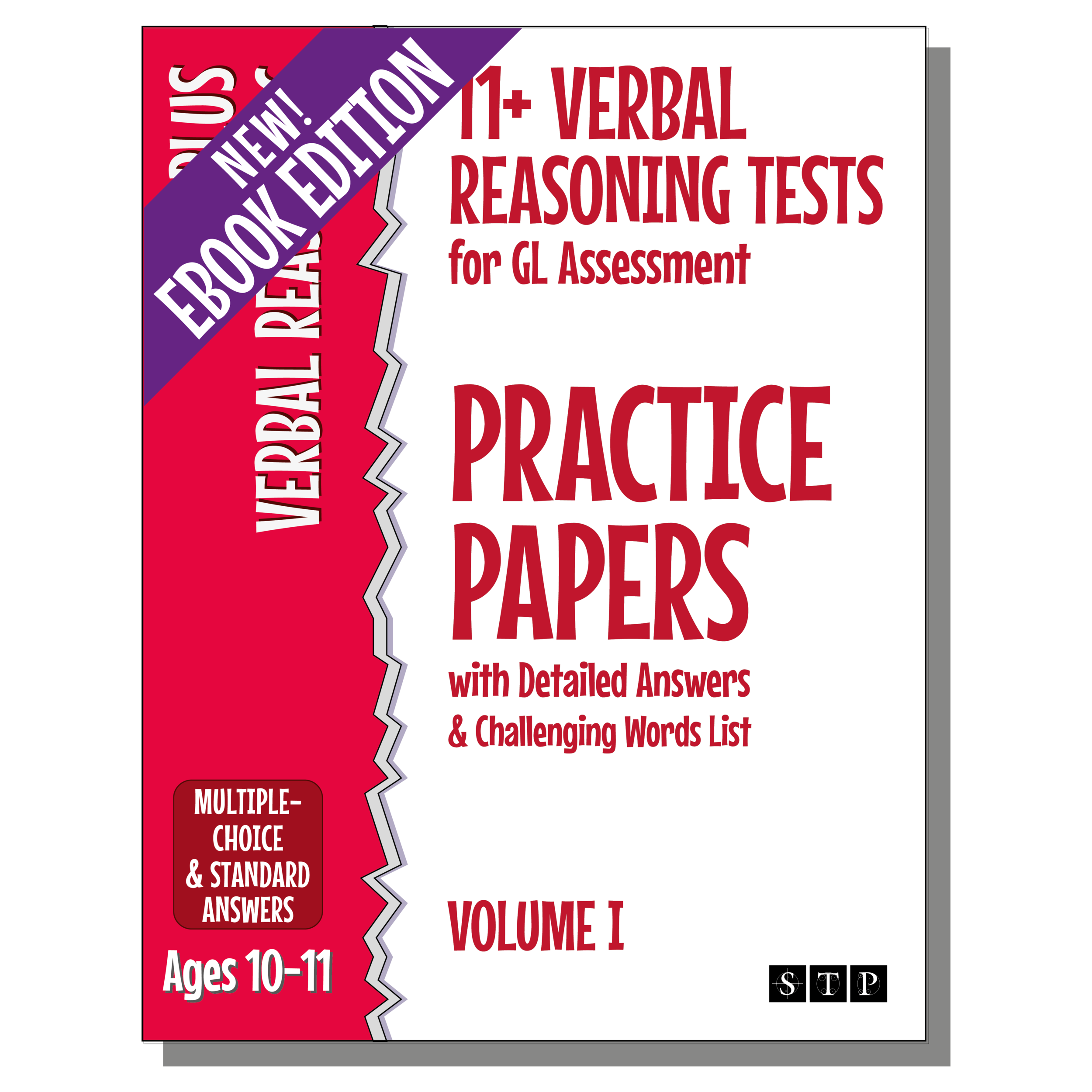 11 Plus Verbal Reasoning Tests GL Assessment Volume 1 eBook Cover STP Books.png