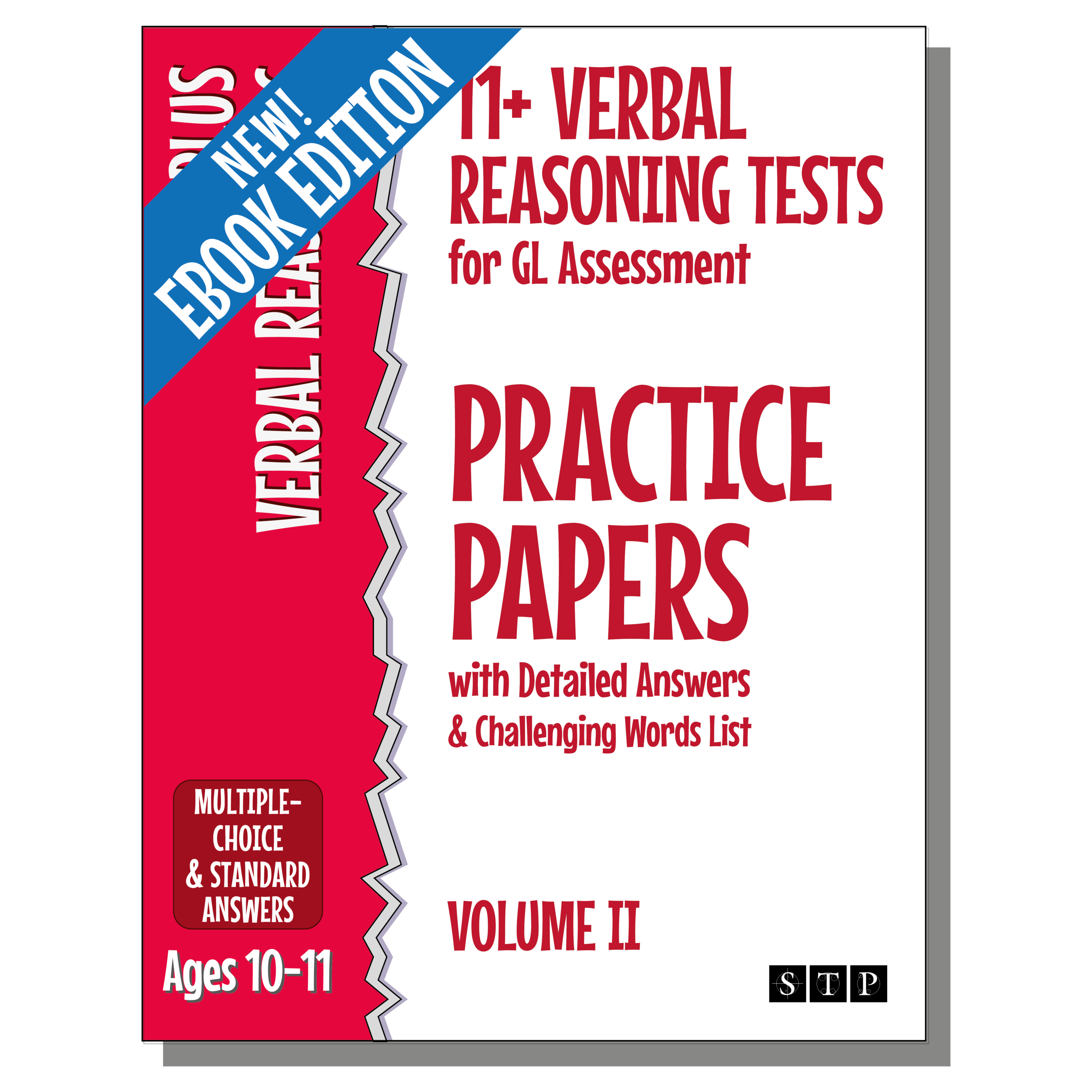 11 Plus Verbal Reasoning Tests GL Assessment Volume 2 eBook Cover STP Books.png
