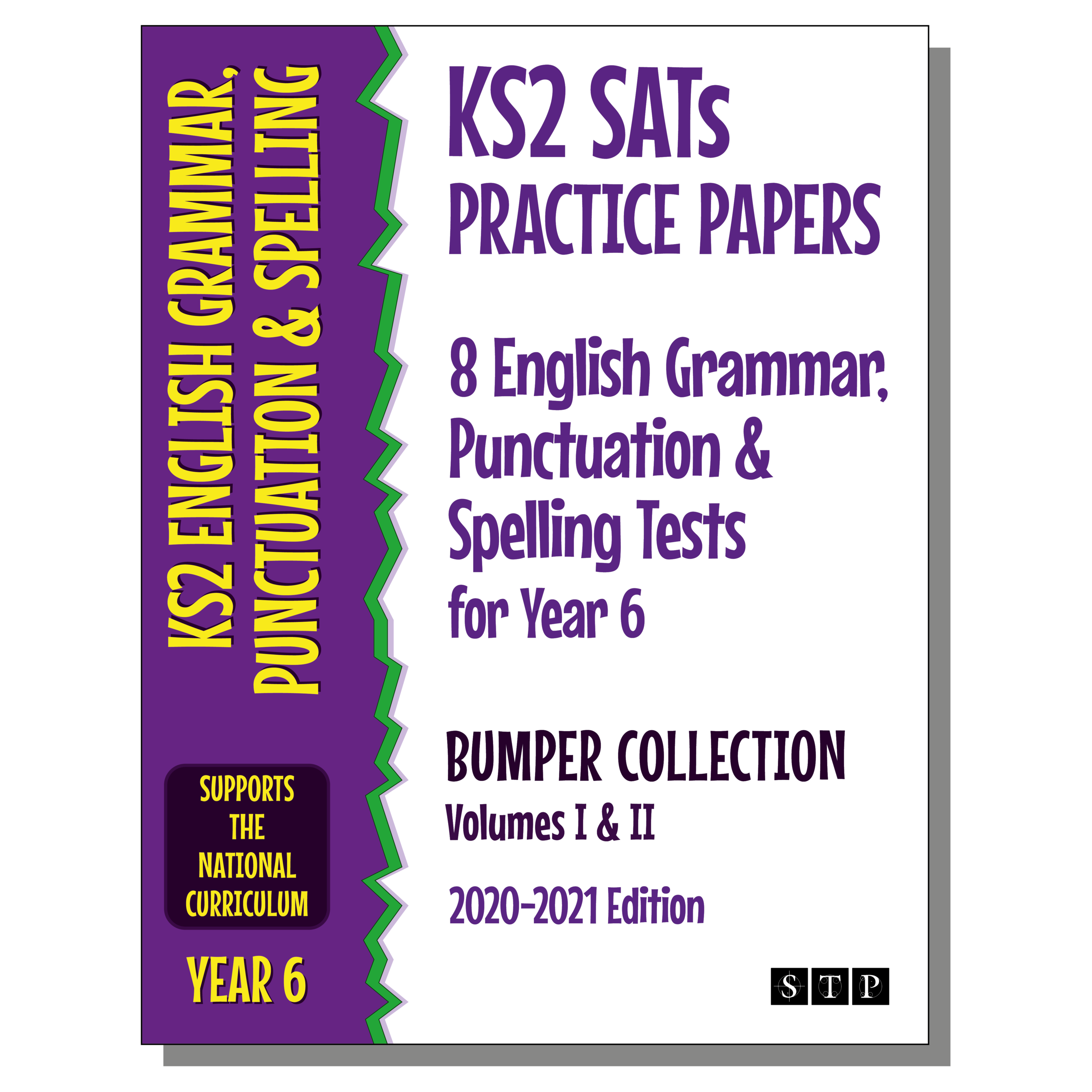 8 Grammar Punctuation Spelling Tests Year 6 Bumper KS2 SATs Cover STP Books.png