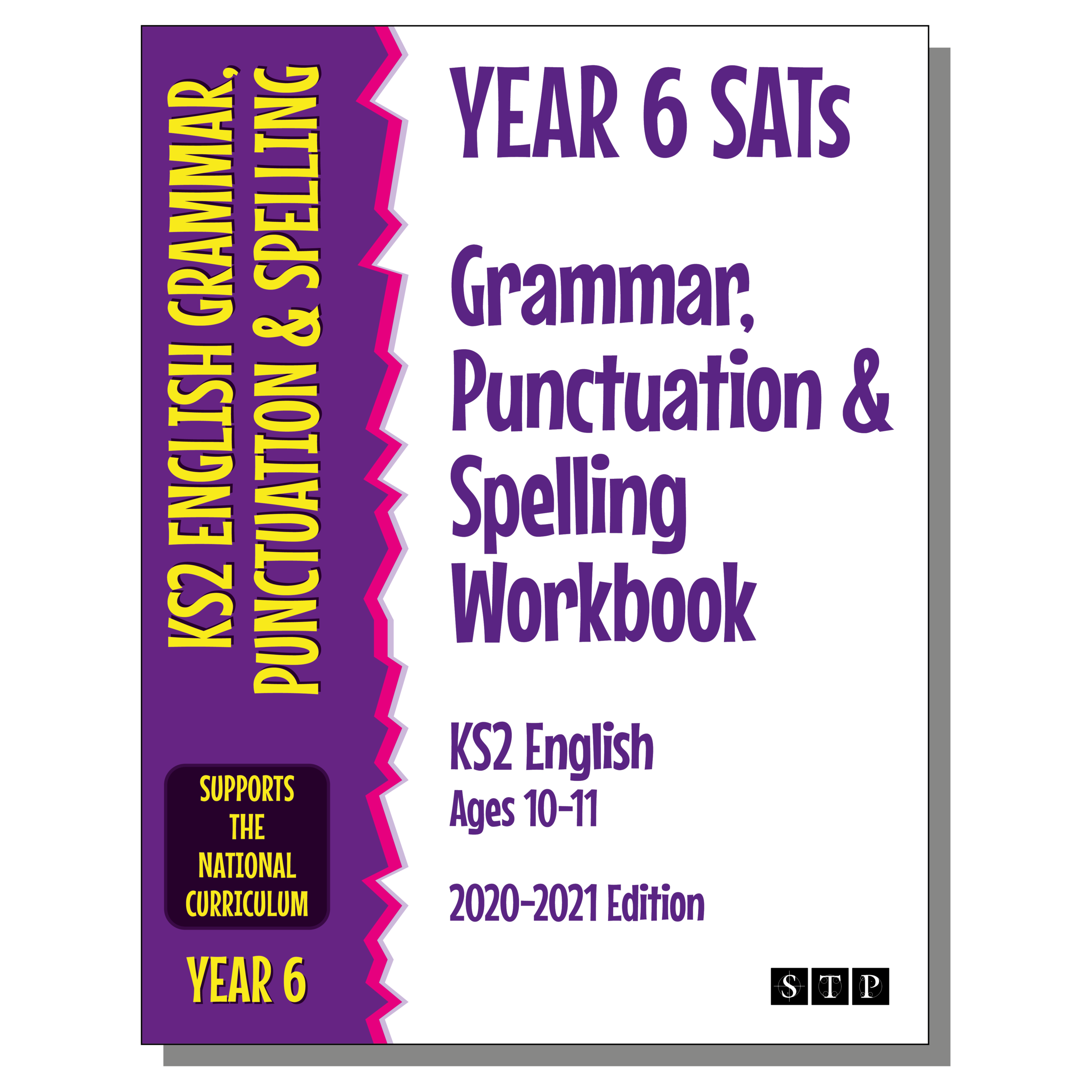 Year 6 SATs Grammar Punctuation Spelling Workbook KS2 Cover STP Books.png