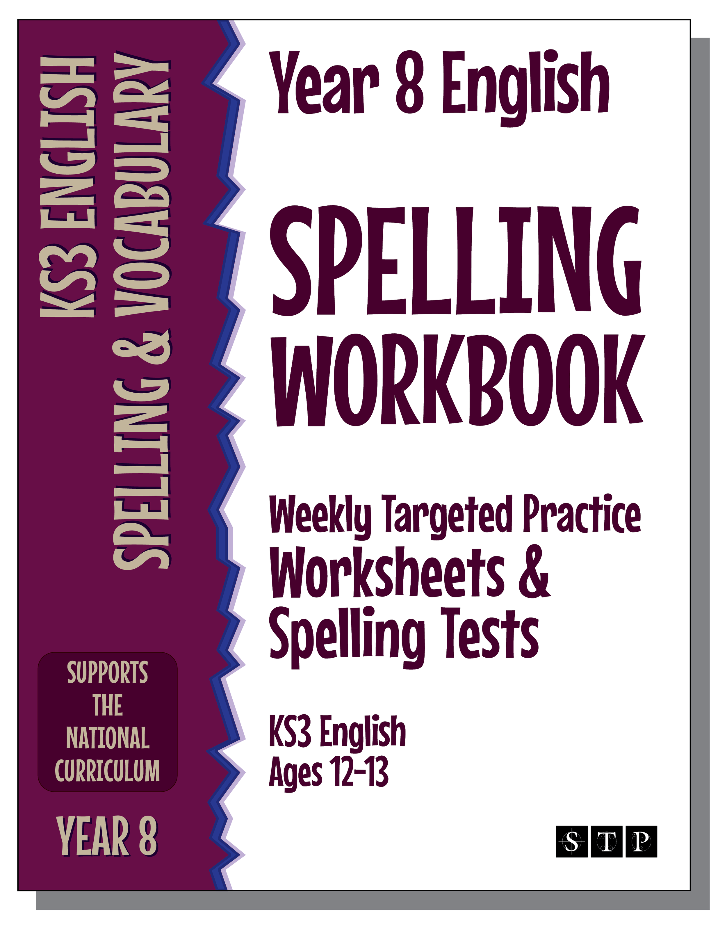 Year 8 English Spelling Practice Workbook KS3 English STP Books