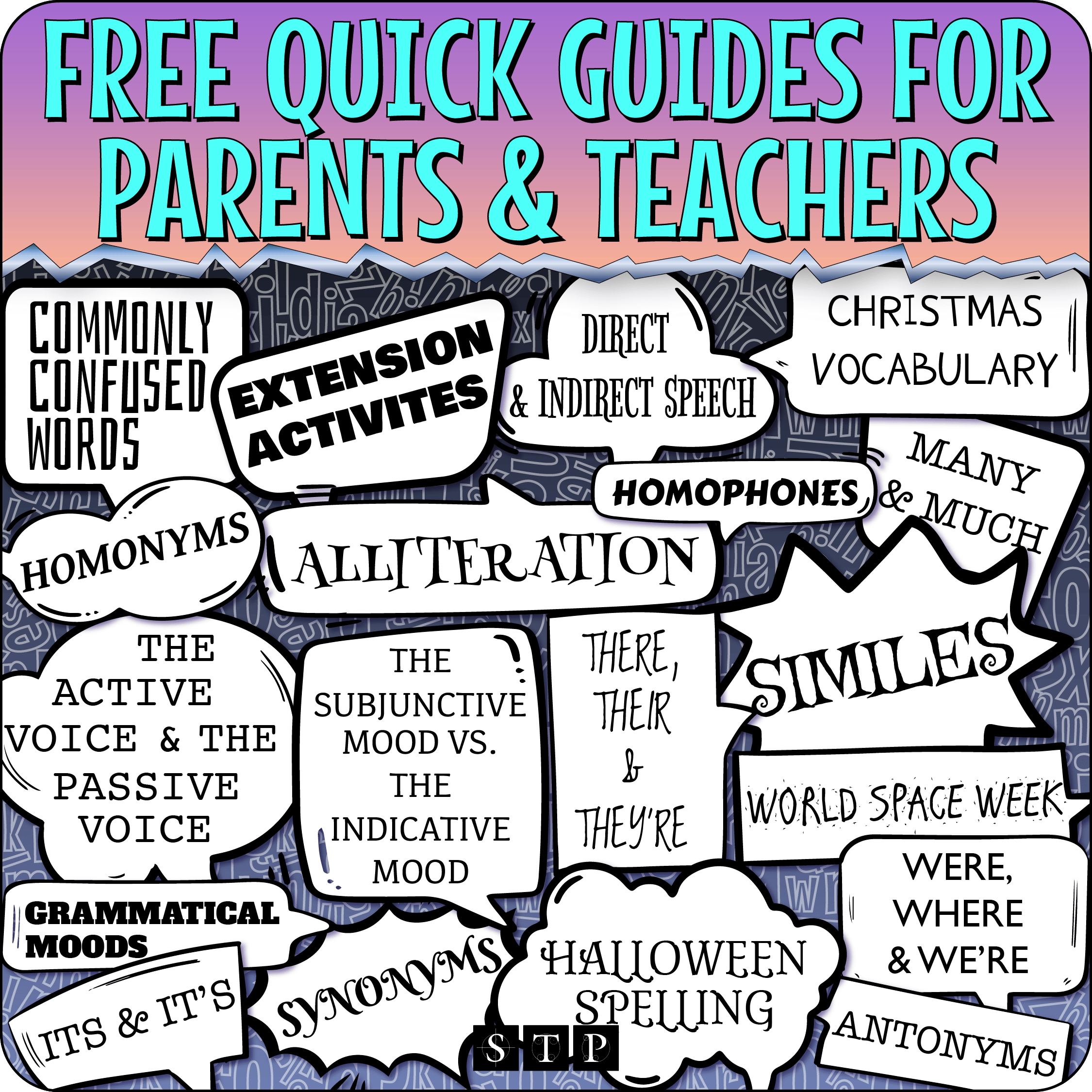 A click-through to STP Books' Free Quick Guides for Parents main page.