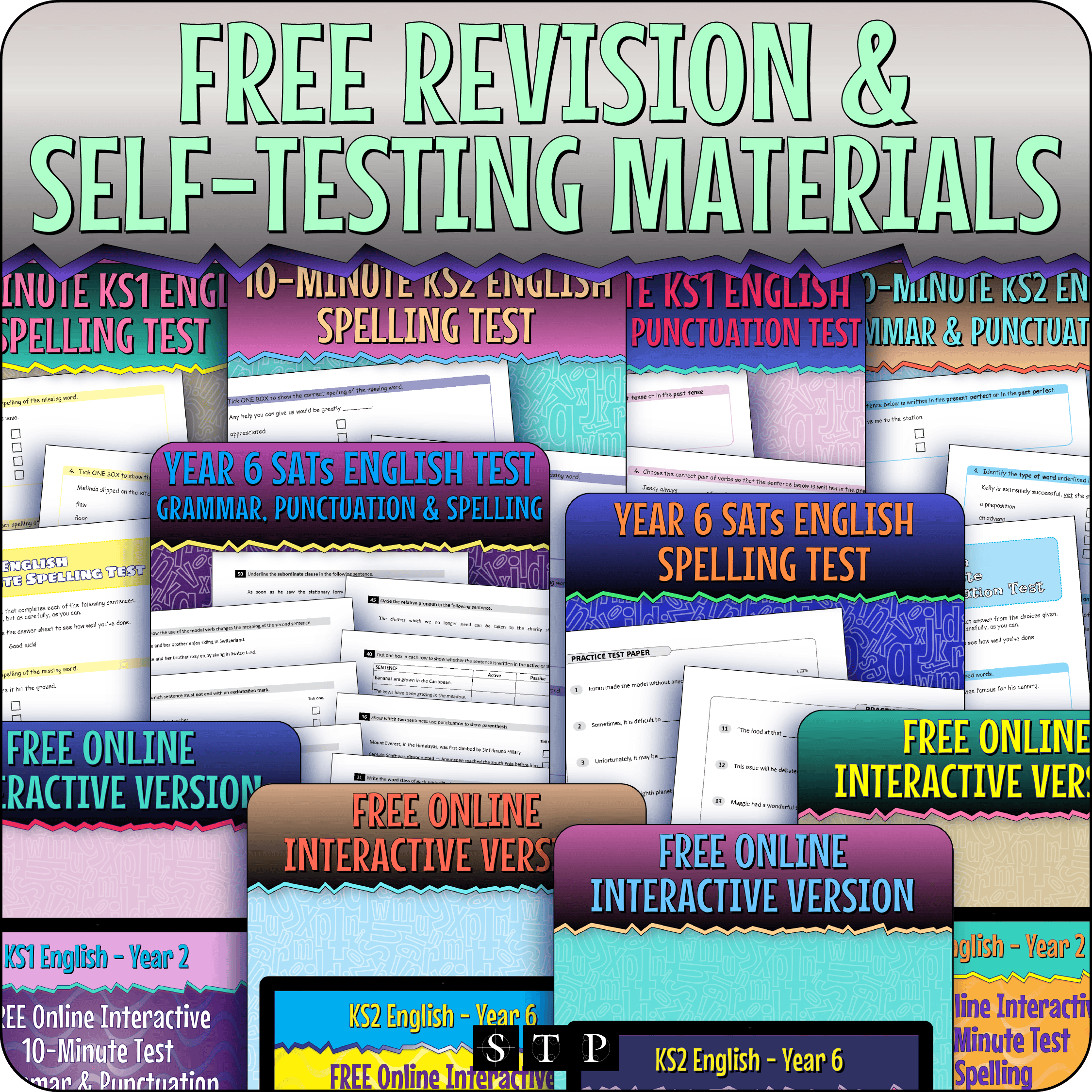 A click-through to STP Books' Free Revision and Self-Testing Lab main page.