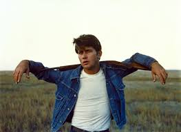 Martin Sheen in Terrence Malick's film Badlands , which tells the story of serial-killer and is said to be part of the inspiration for Bruce Springsteen's album Nebraska . Image via bloomberg.com .