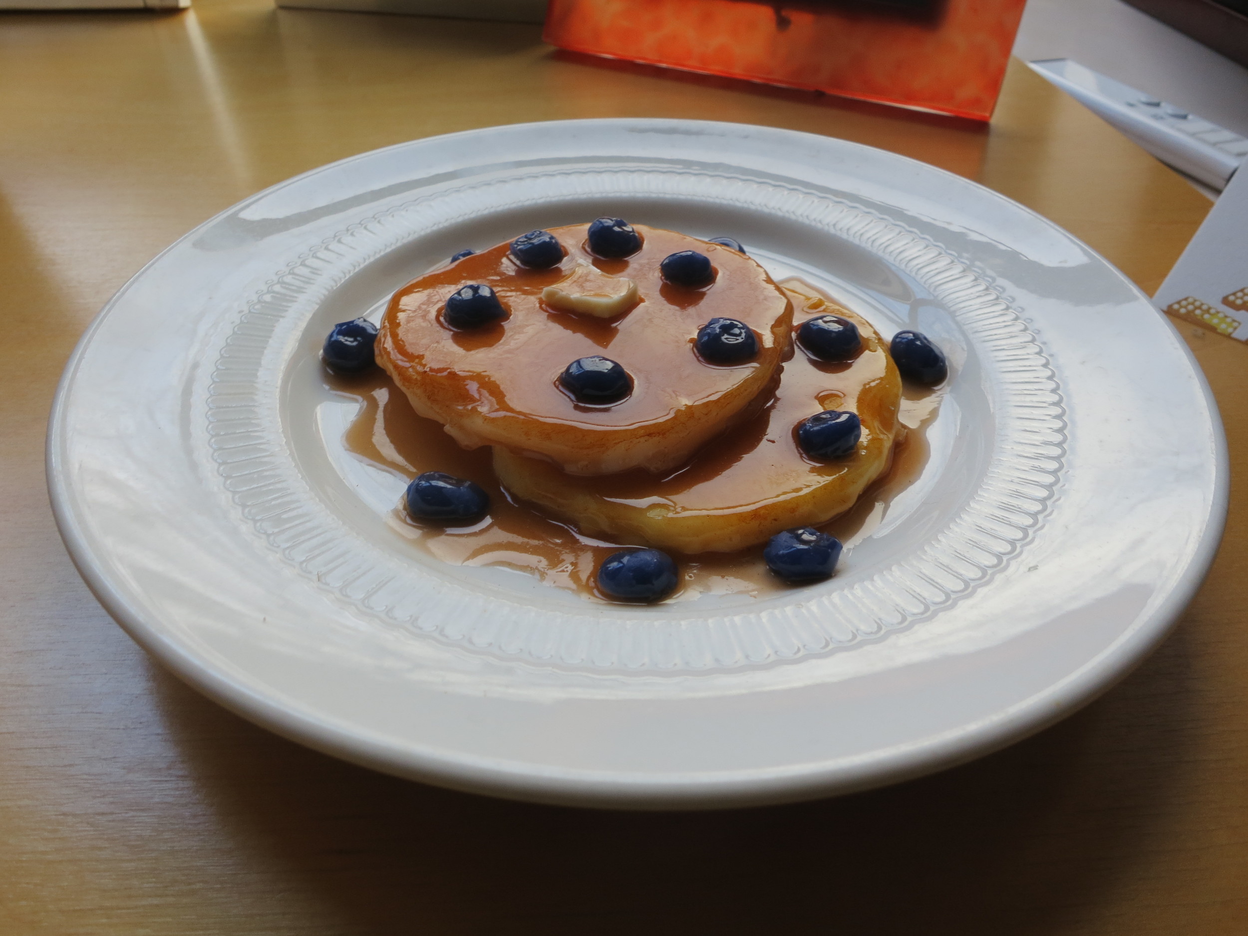 "You don't need to know about the blueberry pancakes!" became such a familiar refrain for my students that at the end of the semester, one of them gave me this replica as a token of appreciation .