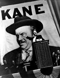 Orson Welles as Charles Foster Kane. Image via behindtheseens.wordpress.com .