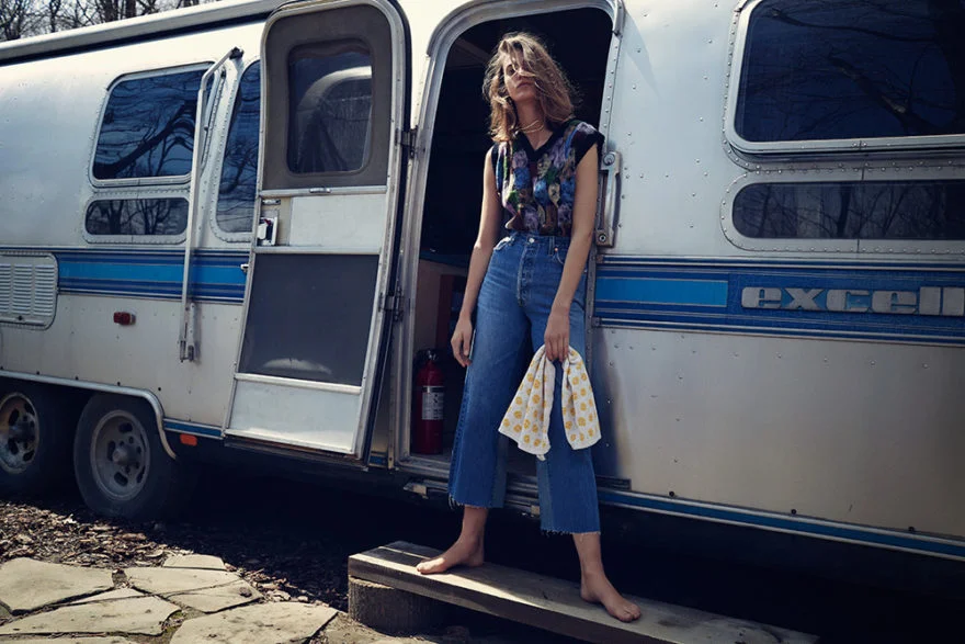   Photographer . DANIELLE ST. LAURENT  Stylist.  ALICIA LOMBARDIINI  Creative Direction:  EMILIE CHANIN  Makeup . STEPHANIE PETERSON - ART DEPT.  Hair.  KIRI YOSHIKI  Casting.  ALICIA SANTANA  Model.  TESS HELLFEUER - NEW YORK MODELS 