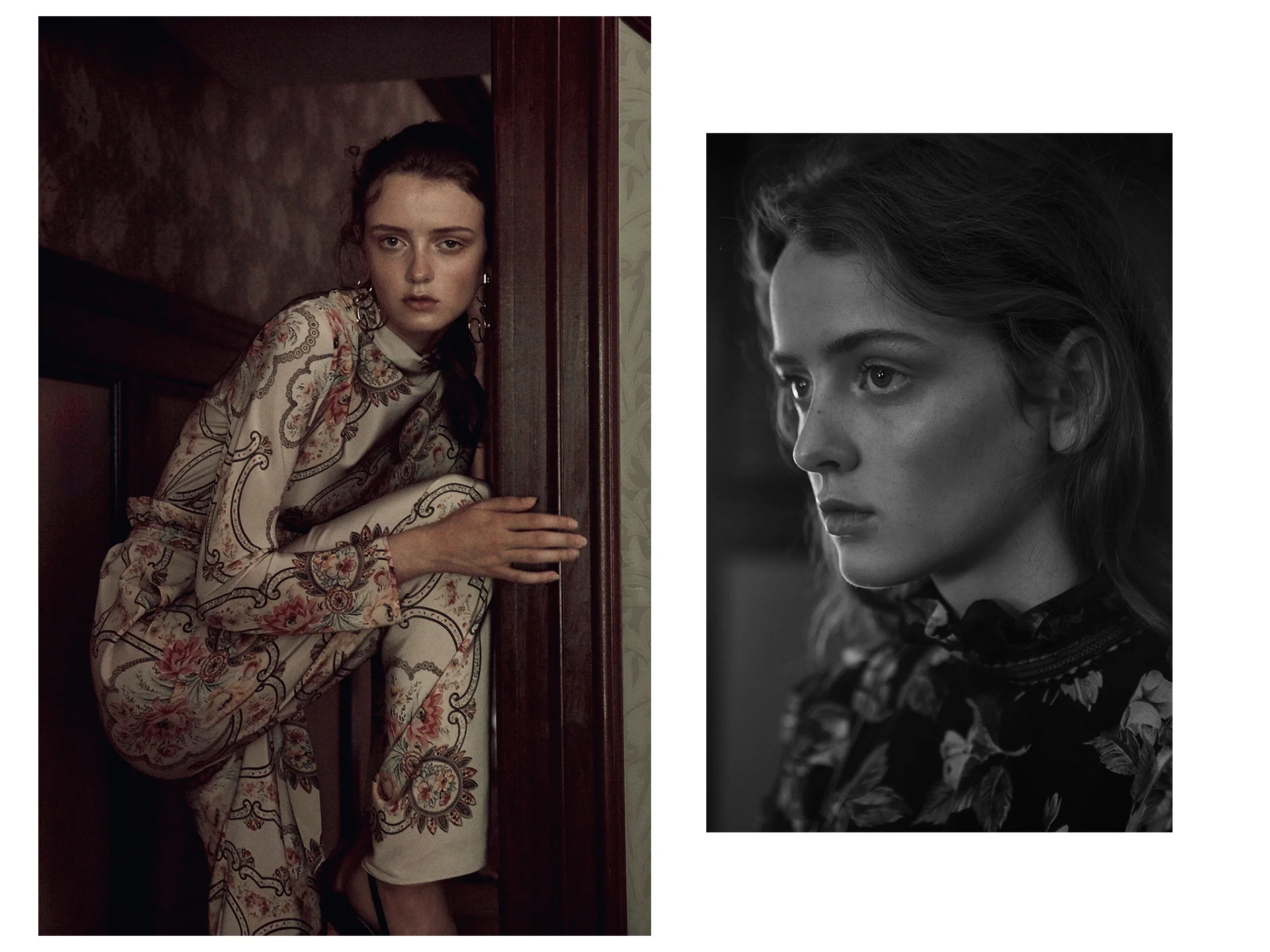   Photographer . DANIELLE ST. LAURENT  Stylist.  PRISCILLA POLLEY - BRYDGES MACKINNEY  Creative Direction:  EMILIE CHANIN  Makeup . SUZY GERSTEIN - HONEY ARTISTS  Hair.  KIRI YOSHIKI  Casting.  ALICIA SANTANA  Model.  CLARA MCNAIR - SUPREME MANAGEMEN